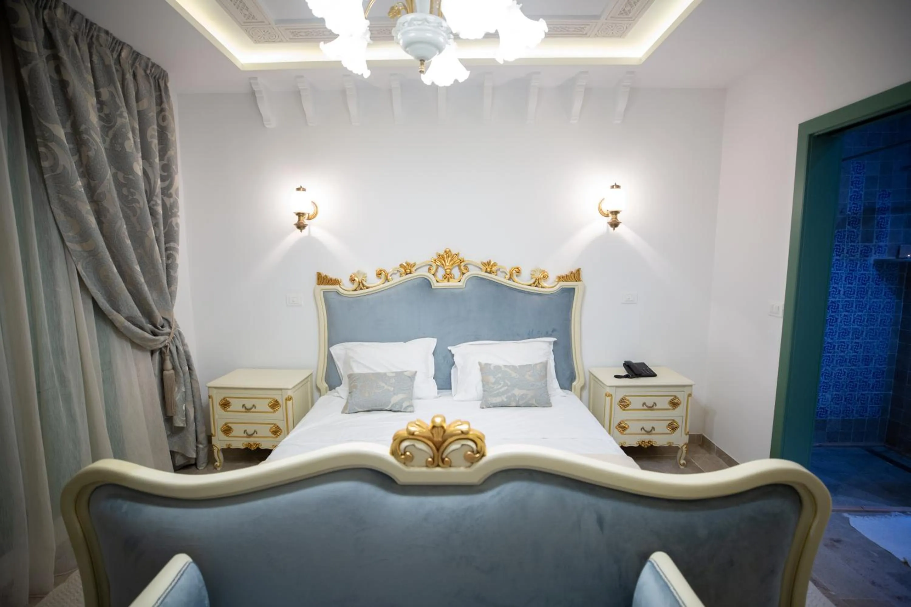 Bed in Dar Hammamet Guest House & Hammam