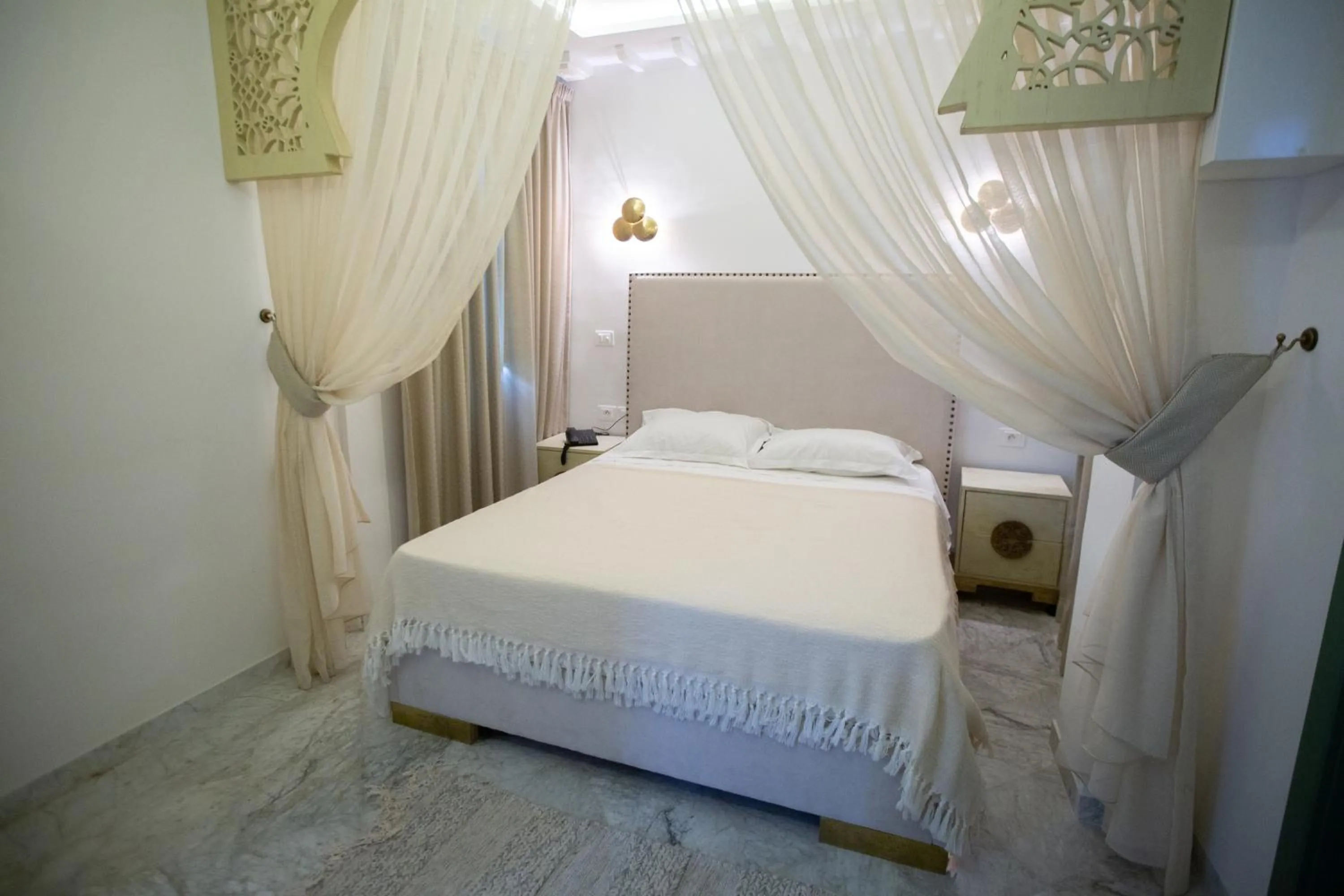 Bed in Dar Hammamet Guest House & Hammam