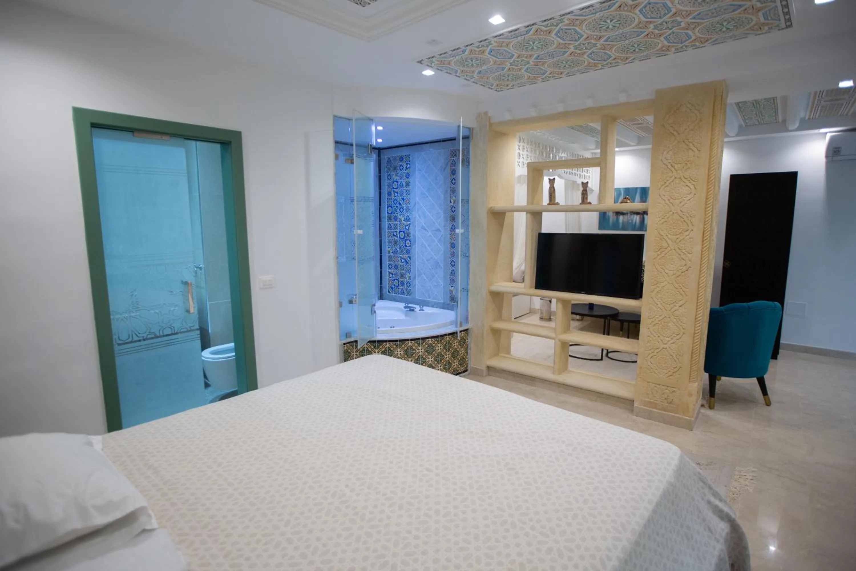Bed in Dar Hammamet Guest House & Hammam