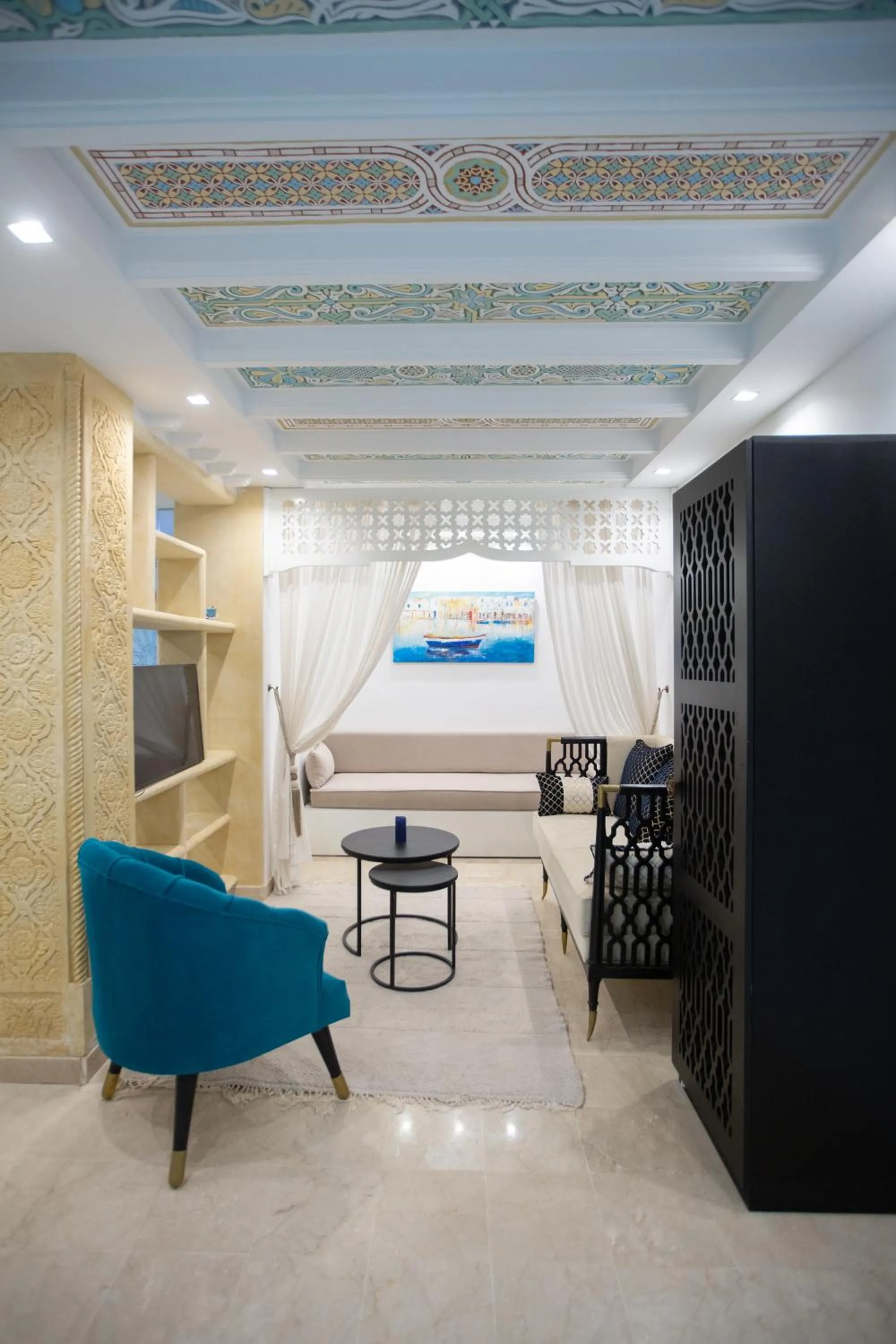 Seating area in Dar Hammamet Guest House & Hammam