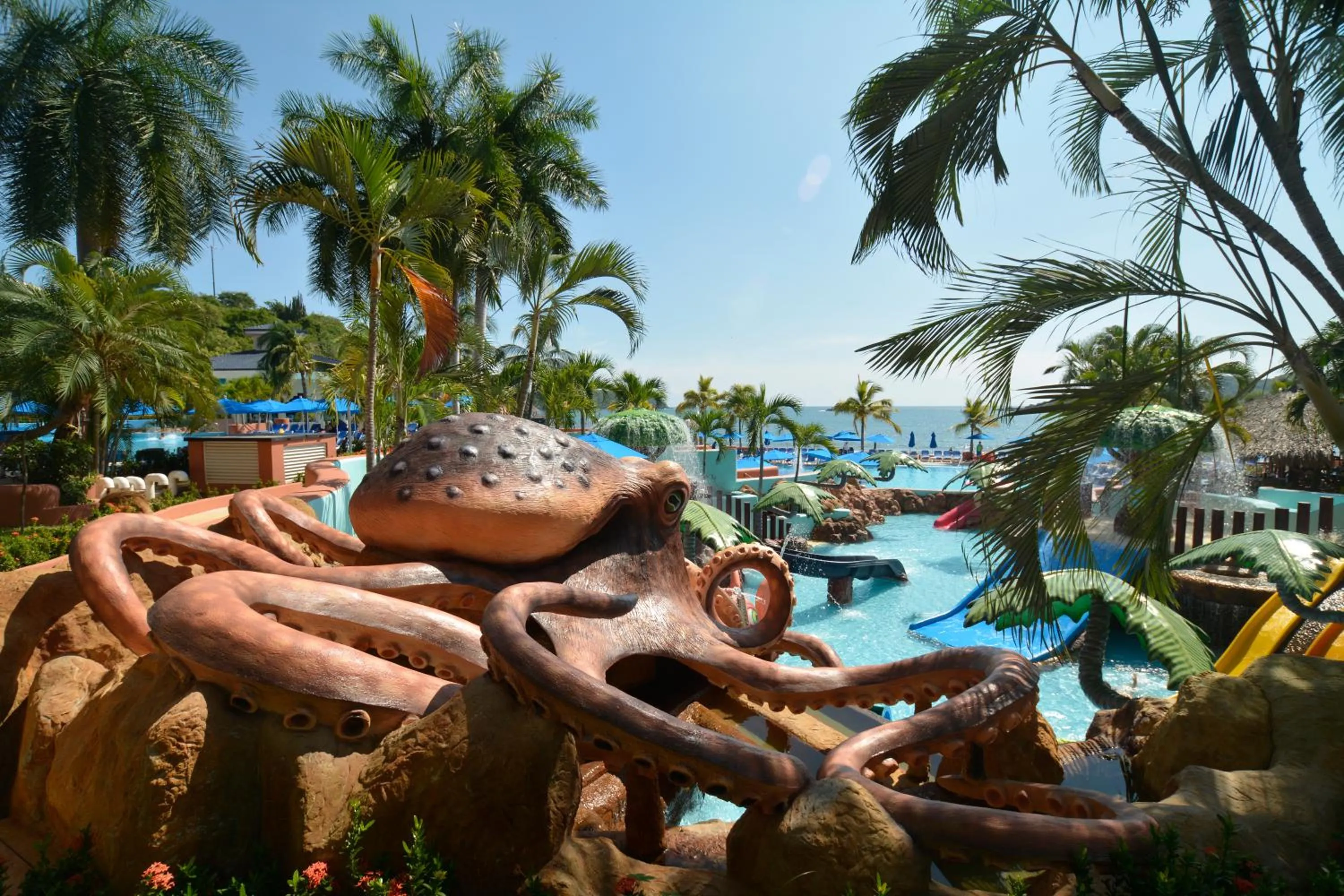 Aqua park in Azul Ixtapa Beach Resort & Convention Center - All Inclusive