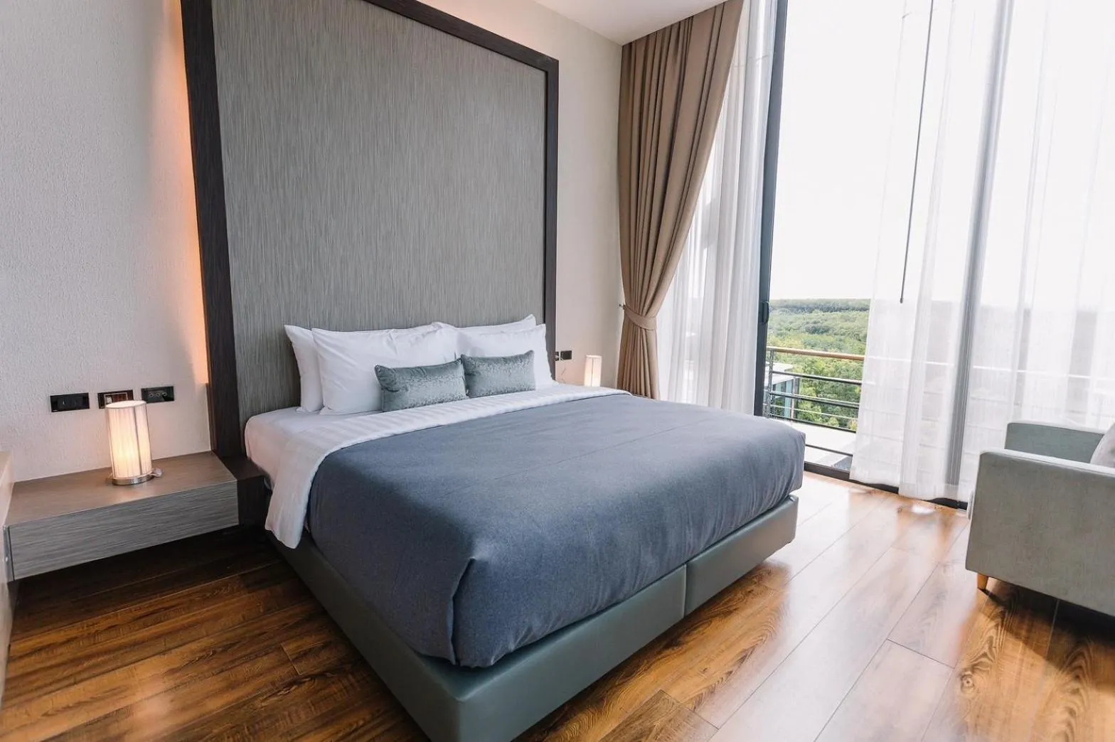 Bedroom, Bed in Sky View Luxury Pool Villa - SHA