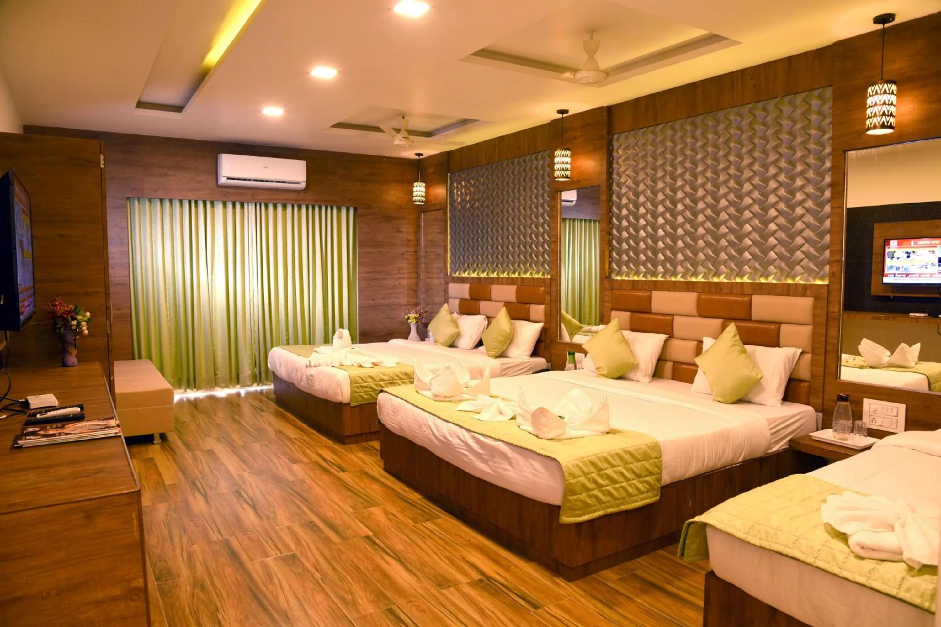 TV and multimedia, Bed in Khushi Riverside Resort & Spa