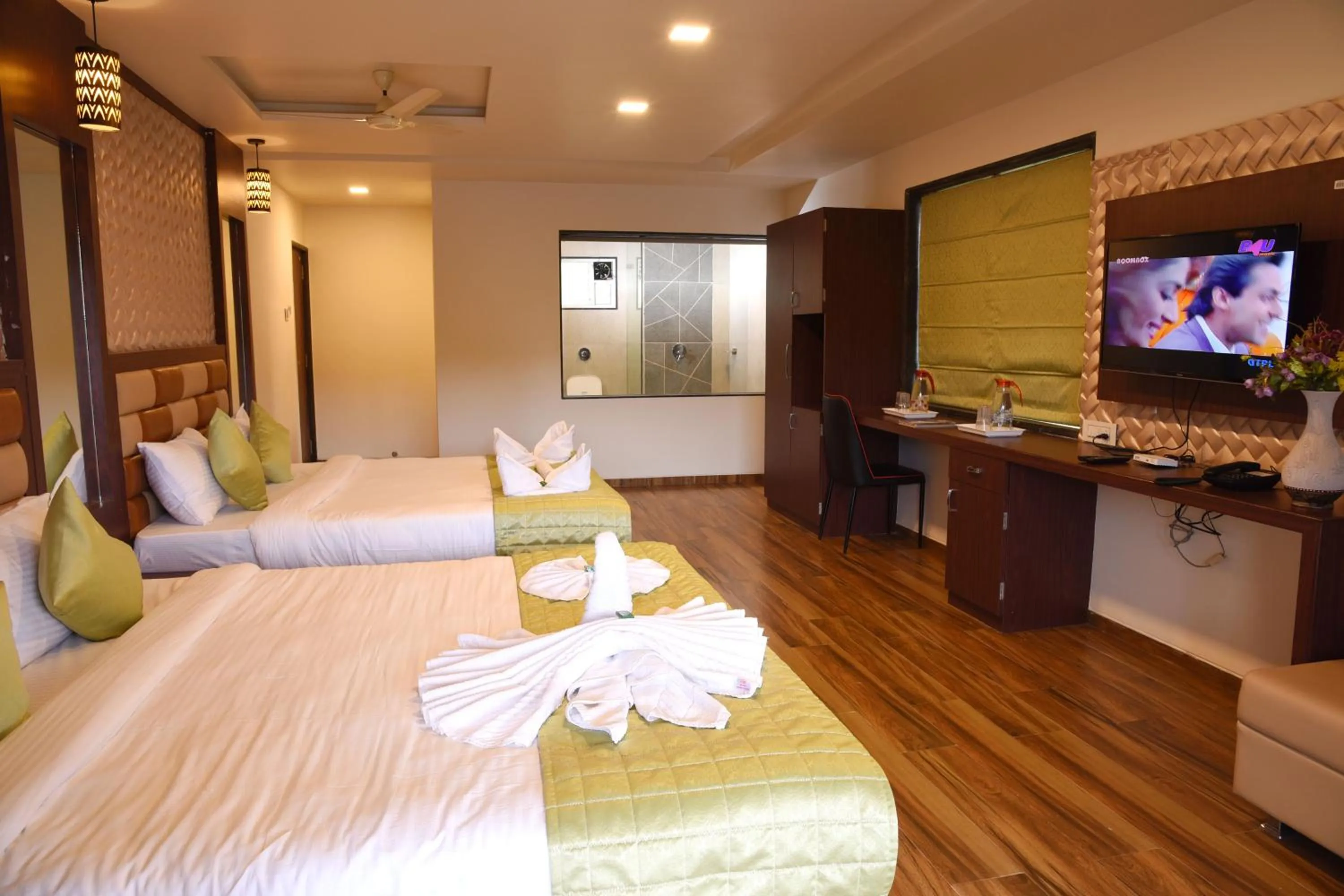 Bedroom, Bed in Khushi Riverside Resort & Spa