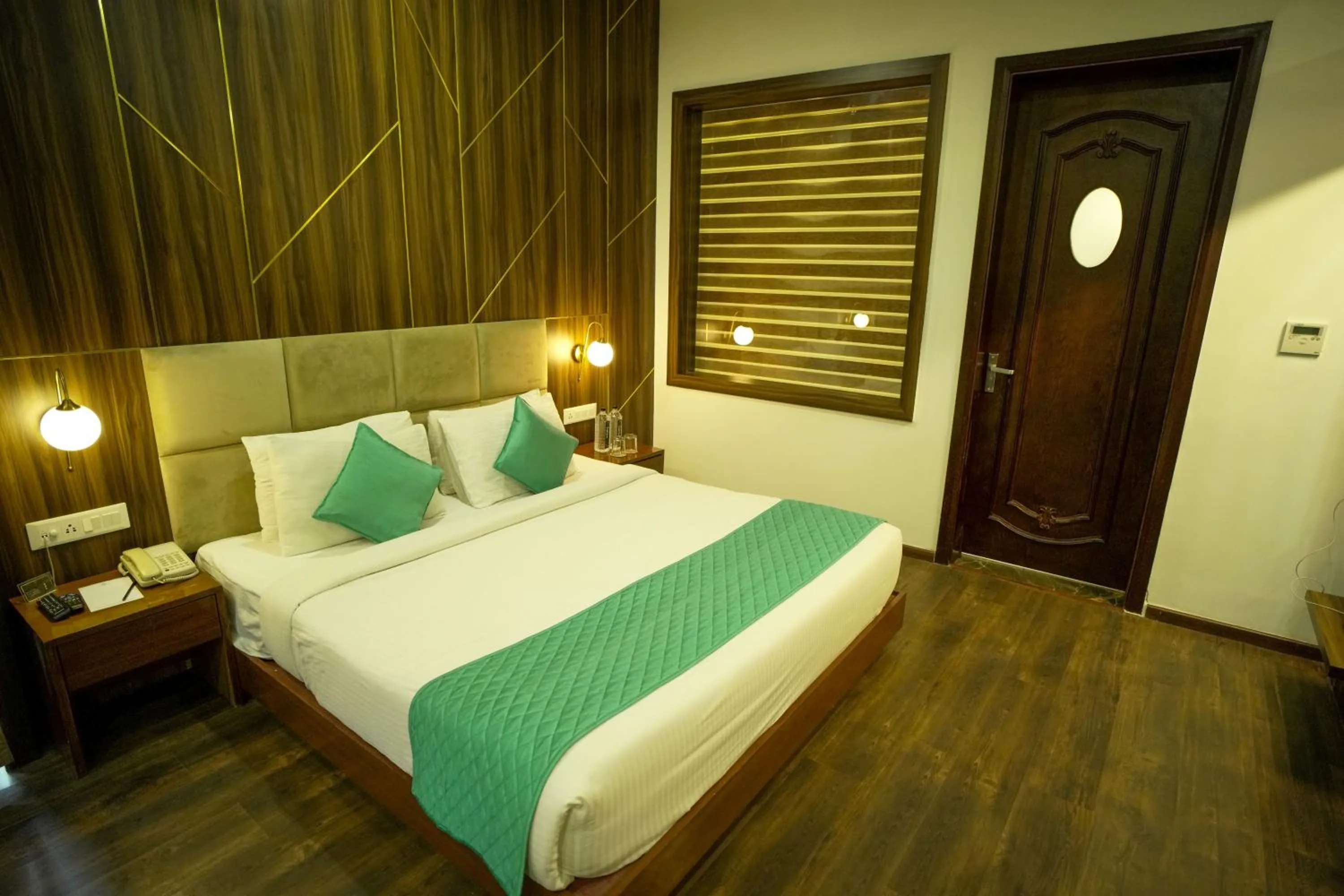 Bed in Hotel Krinoscco