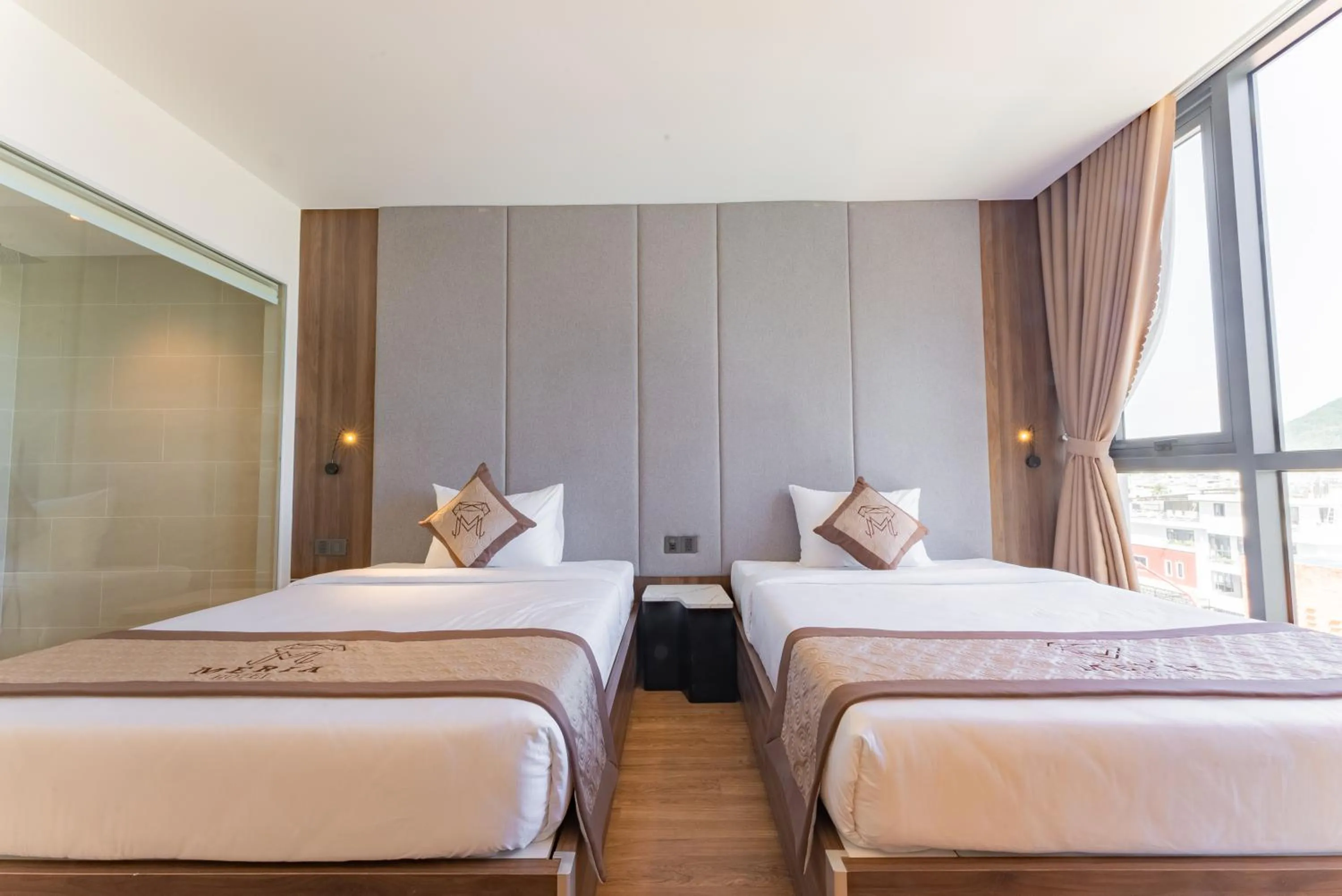 Bed in MERIA Hotel Quy Nhơn