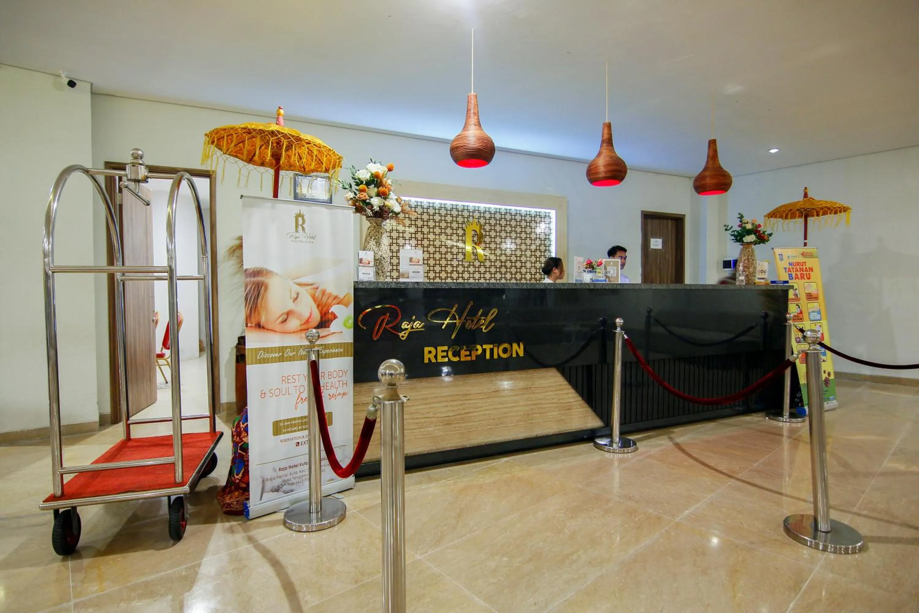 Lobby or reception in Raja Hotel Kuta Mandalika Resort & Convention