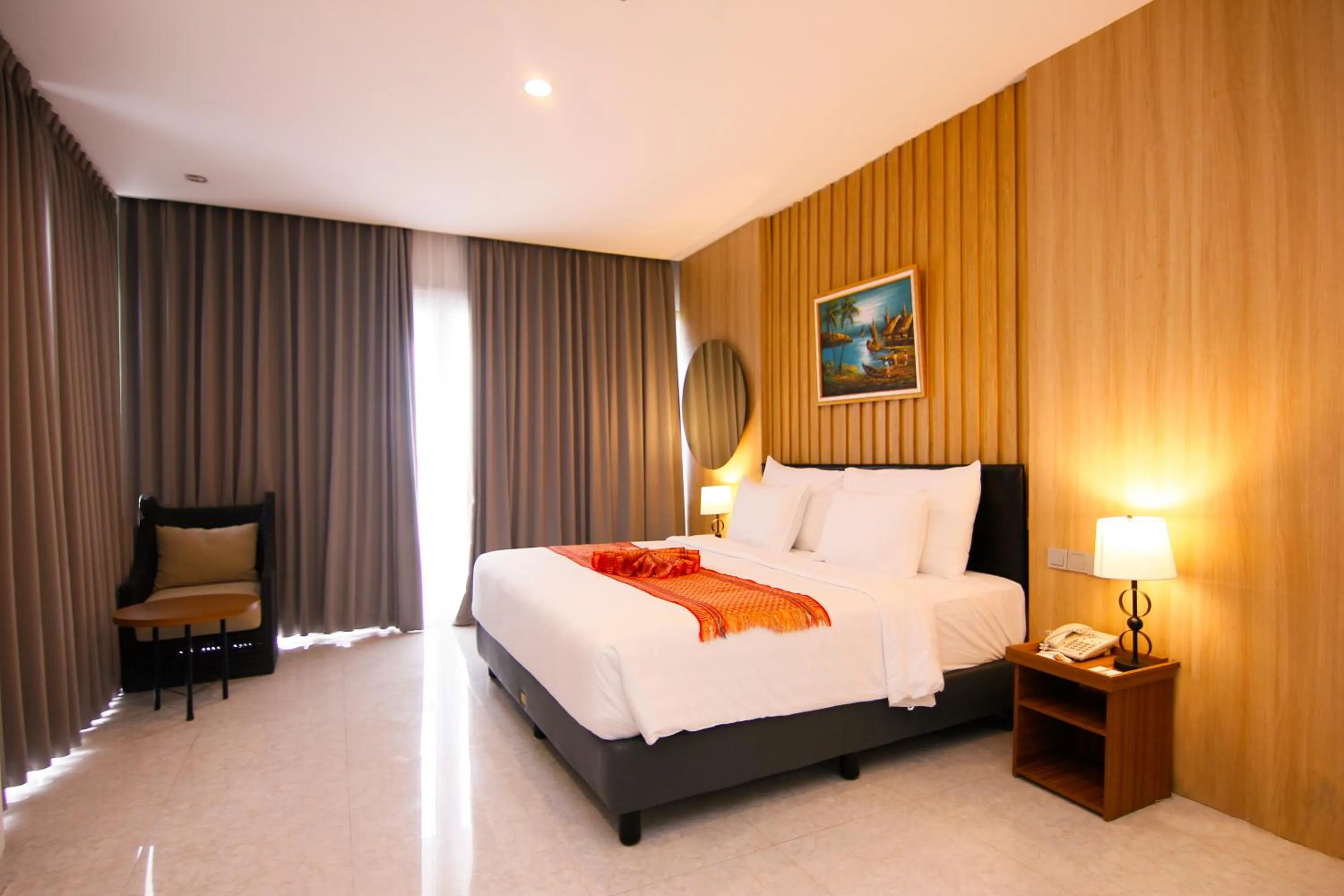 Bedroom, Bed in Raja Hotel Kuta Mandalika Resort & Convention