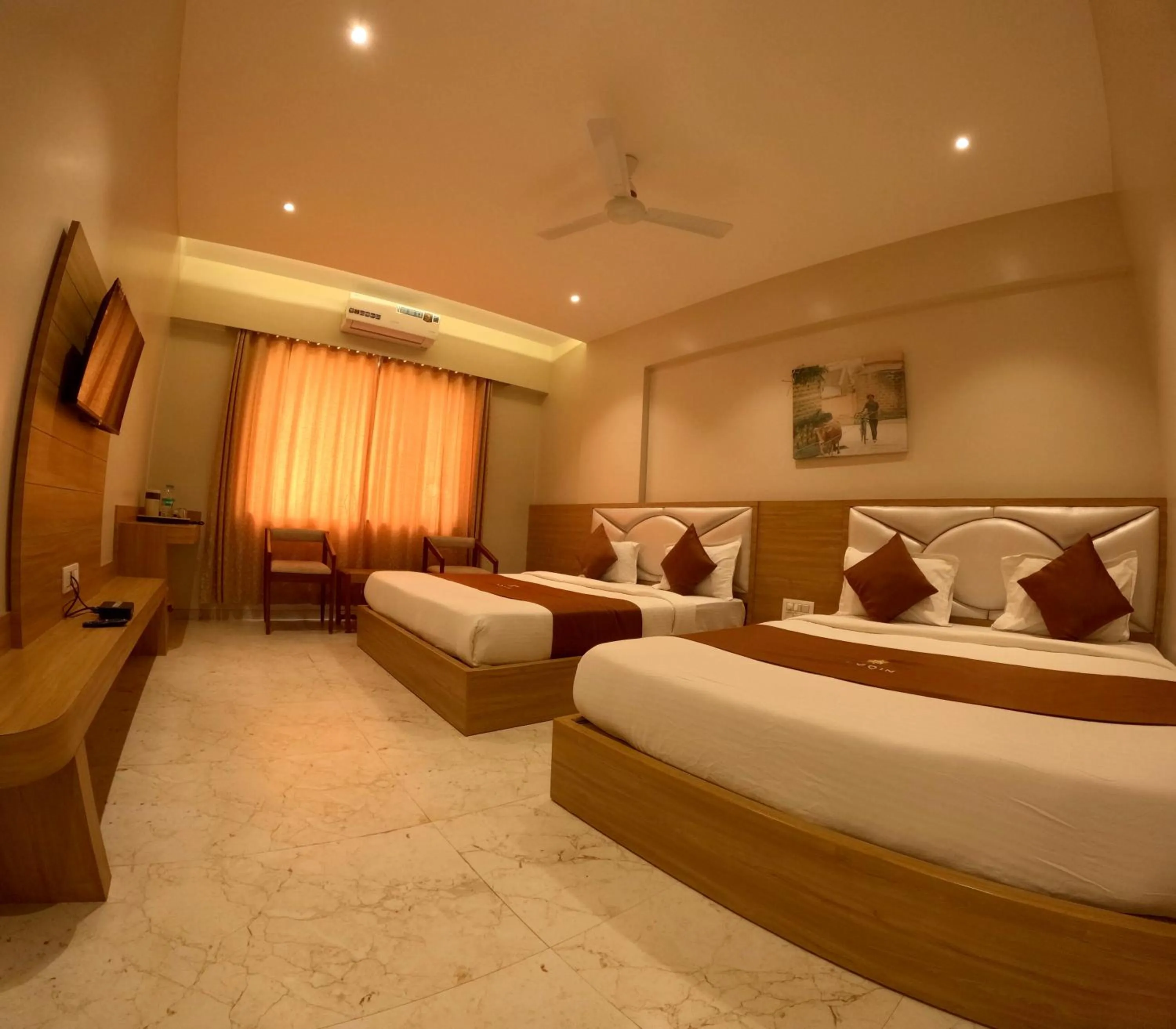 View (from property/room), Bed in Hotel 9 Coin