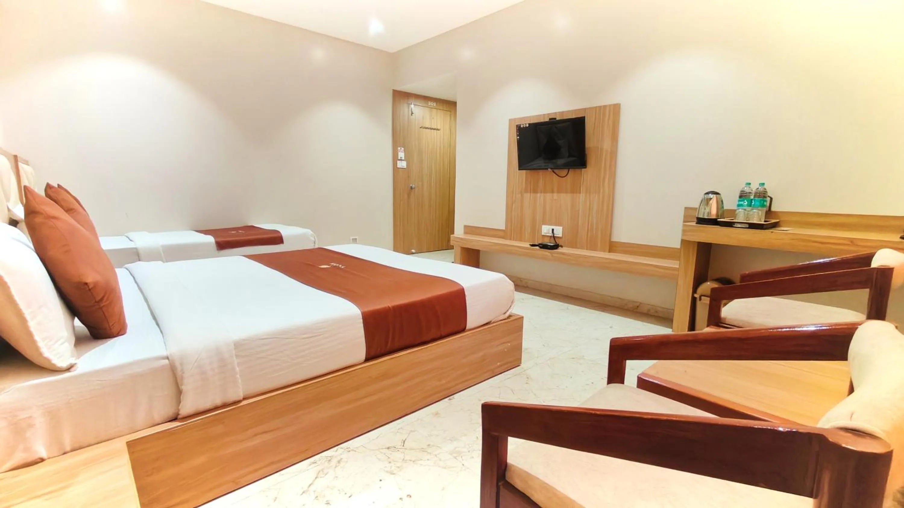 TV and multimedia, Bed in Hotel 9 Coin