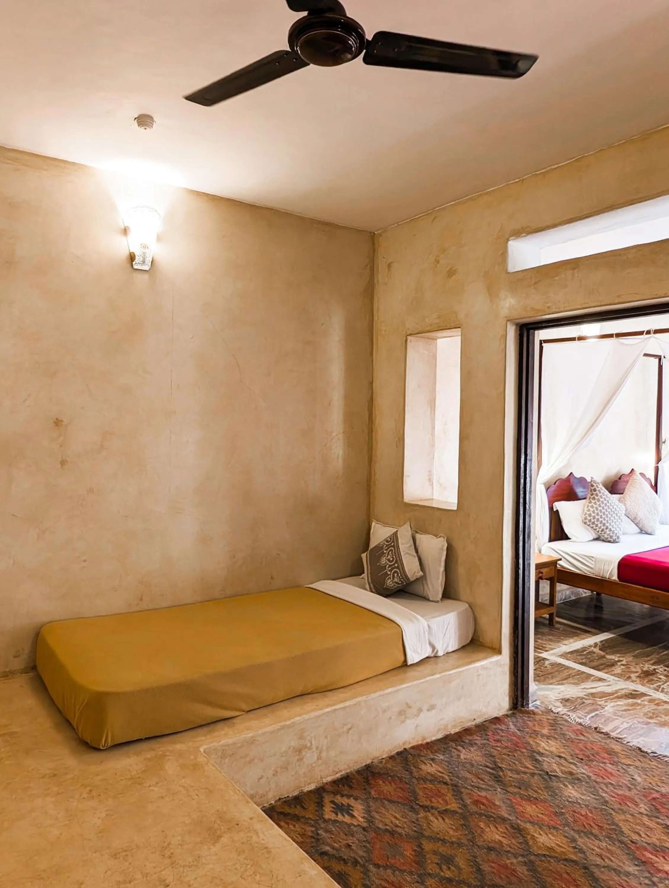 Bed in Nalanda Retreat Goa By Mandrem Beach