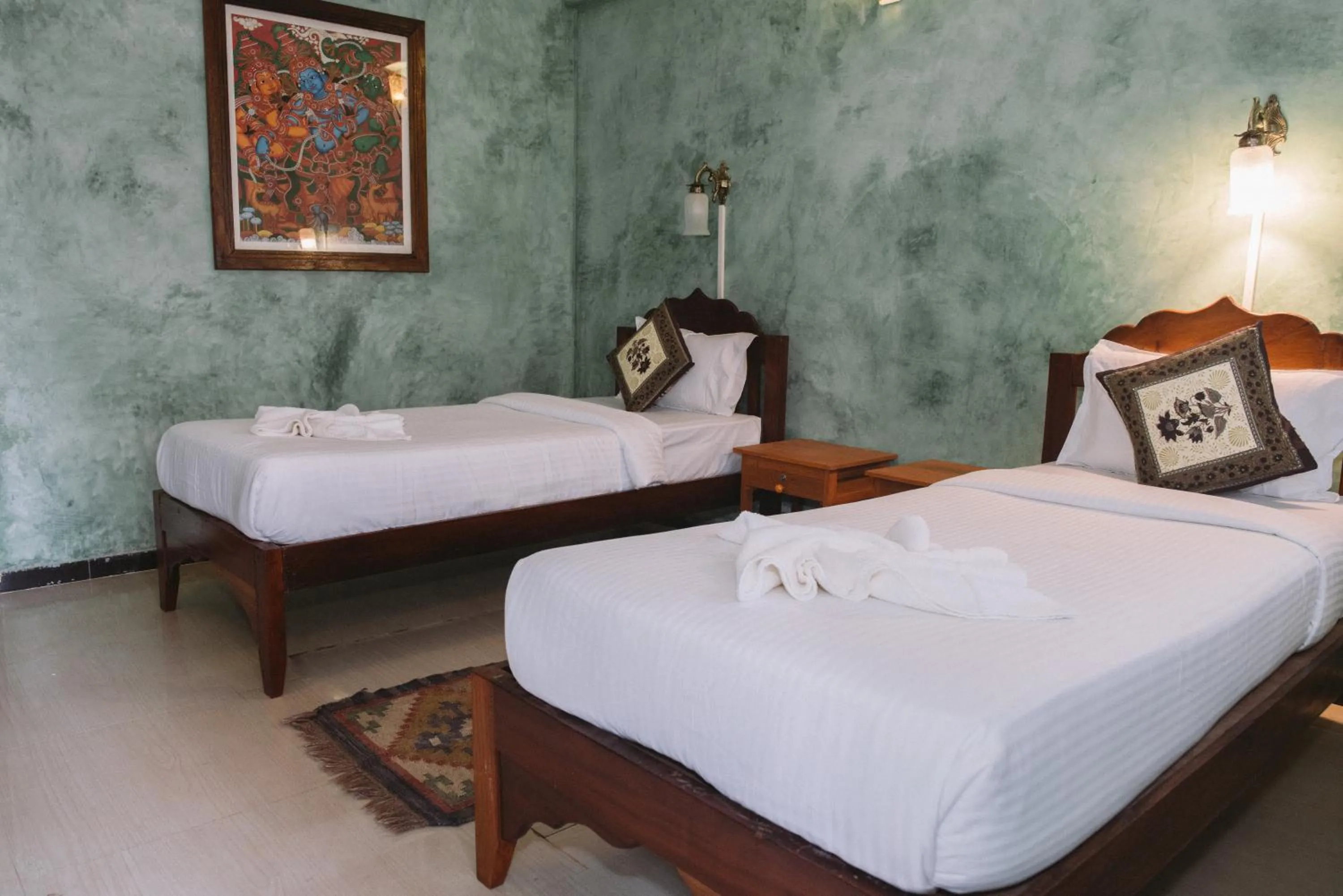 Bed in Nalanda Retreat Goa By Mandrem Beach