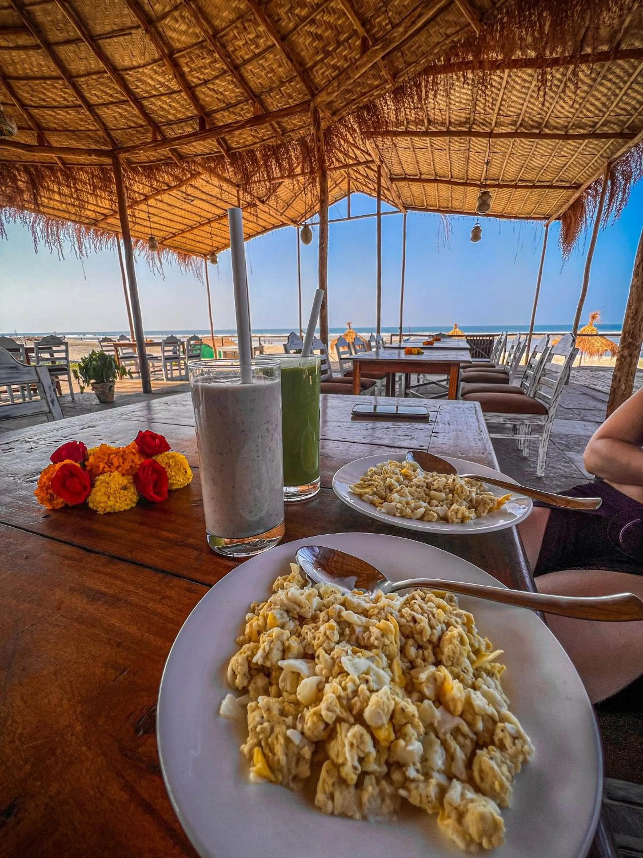 Restaurant/places to eat in Nalanda Retreat Goa By Mandrem Beach