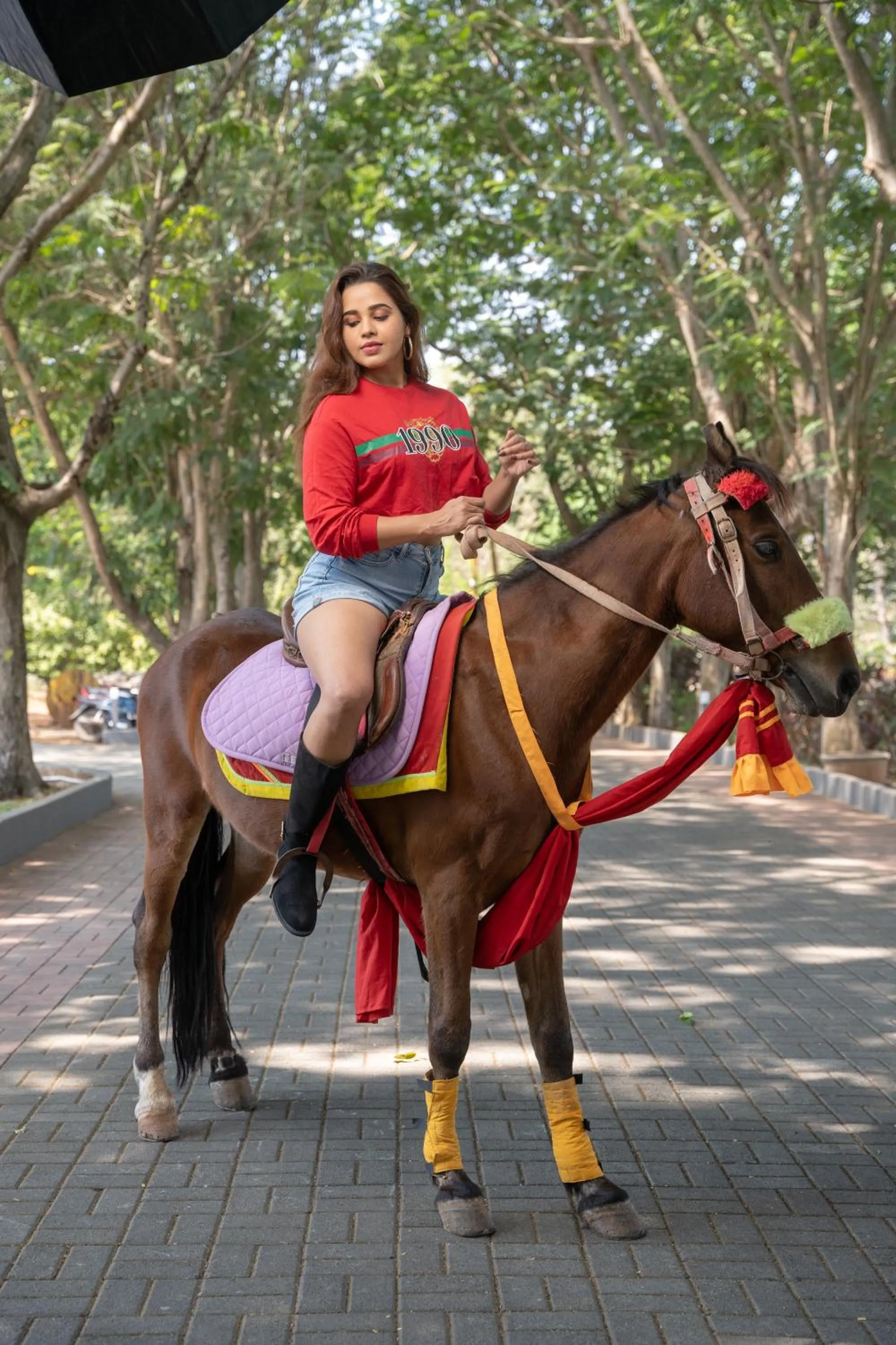 Horse-riding in U Rivergate Resort & Spa, Karjat