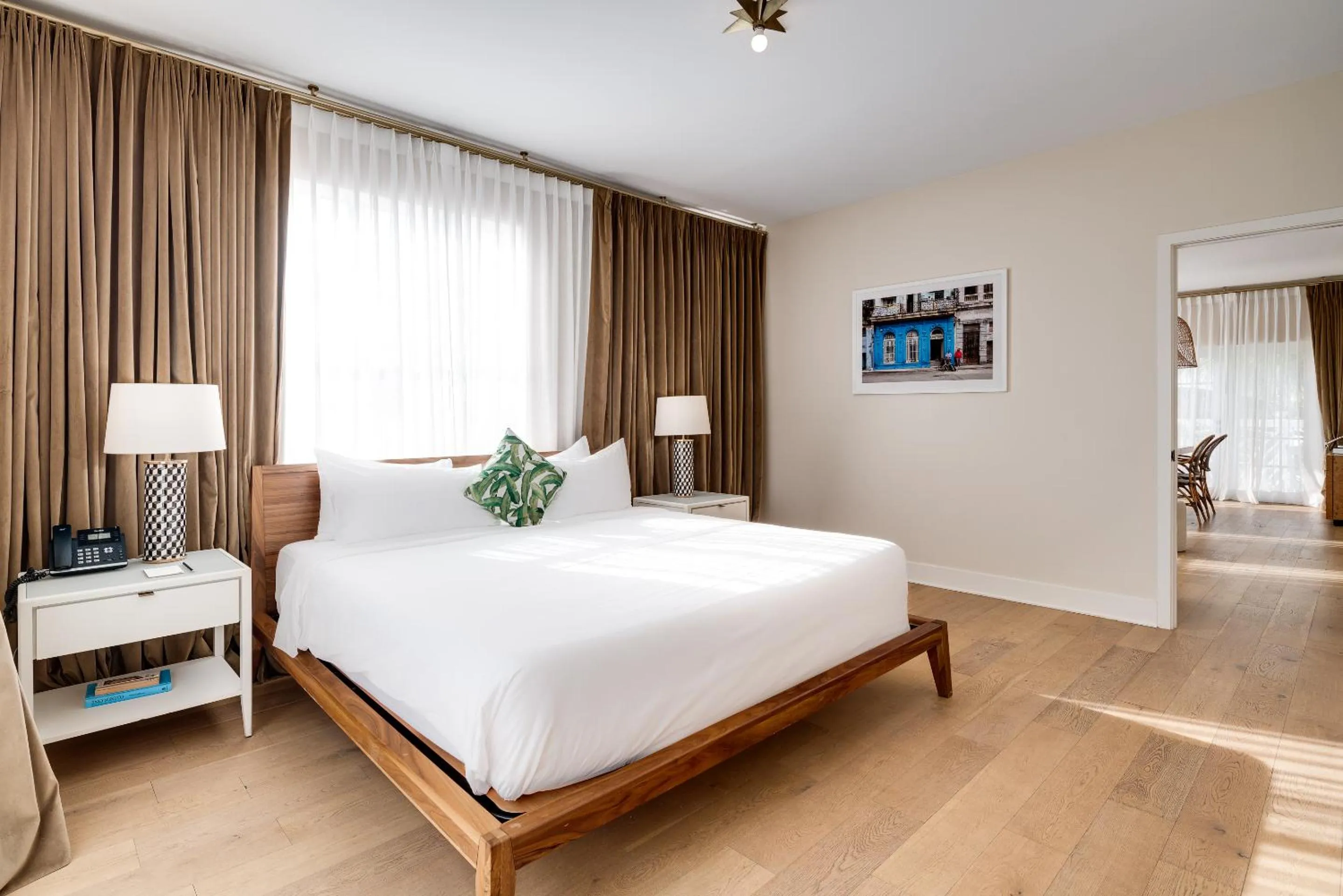 Bed in The Savoy Hotel & Beach Club