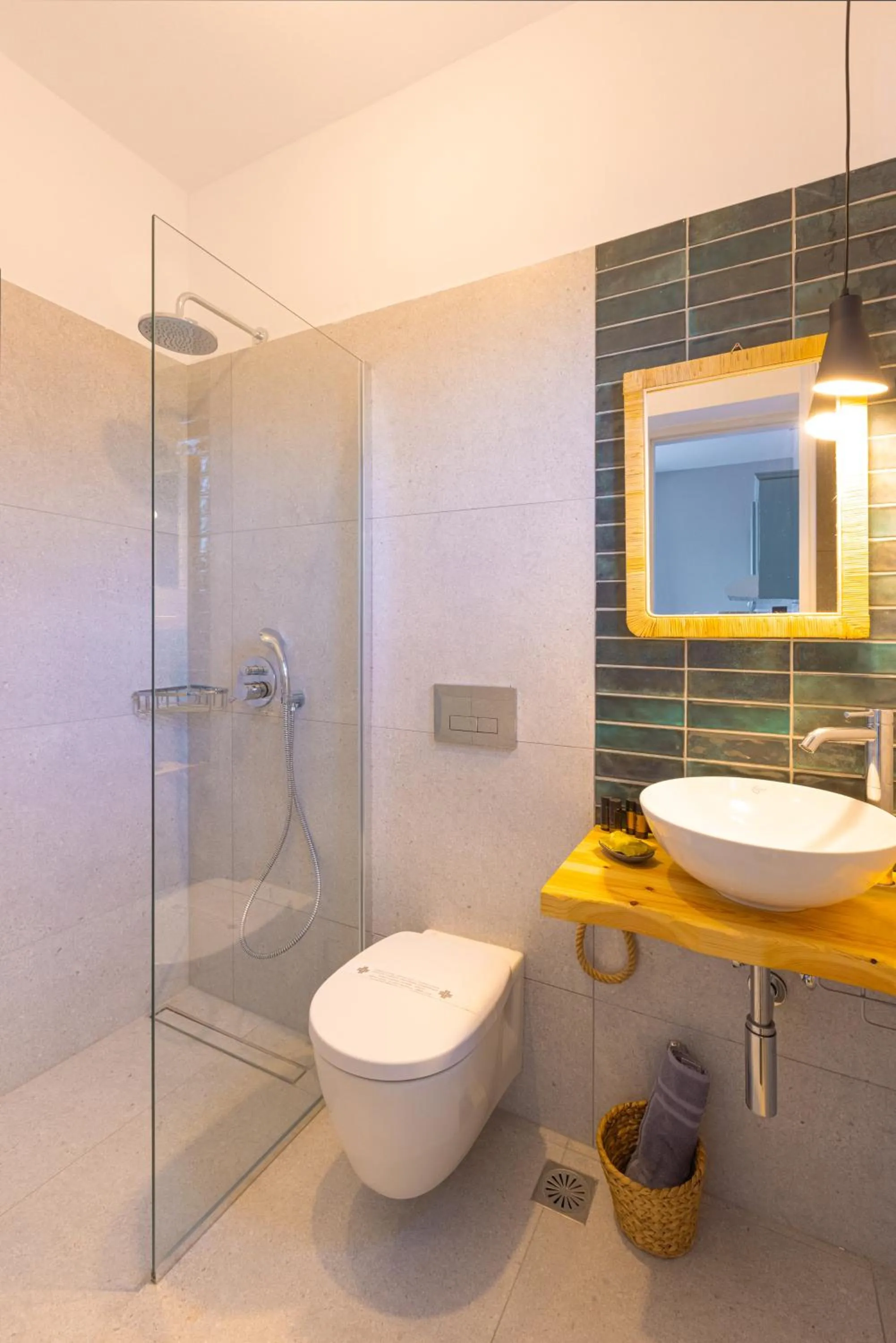 Shower in Nisea Hotel Samos