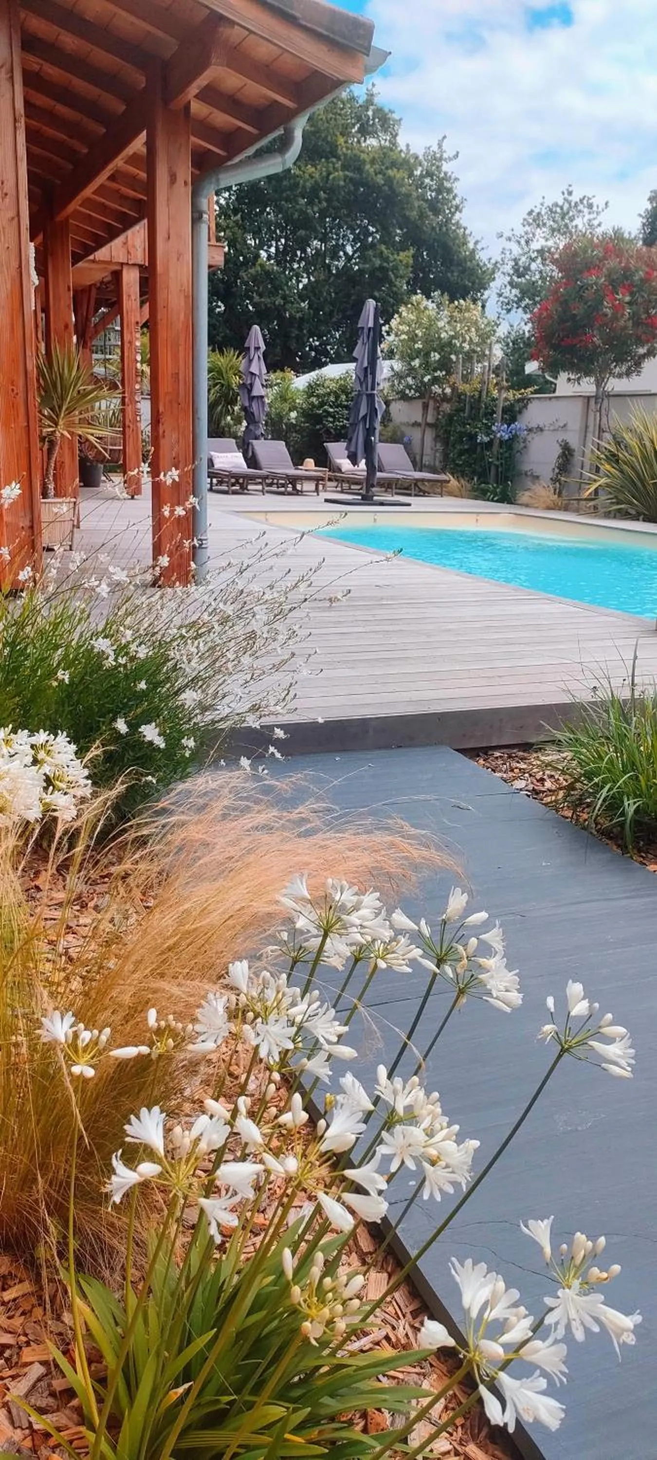 Swimming pool in La Cabane Bohème, Maison d'hôtes Bassin d'Arcachon