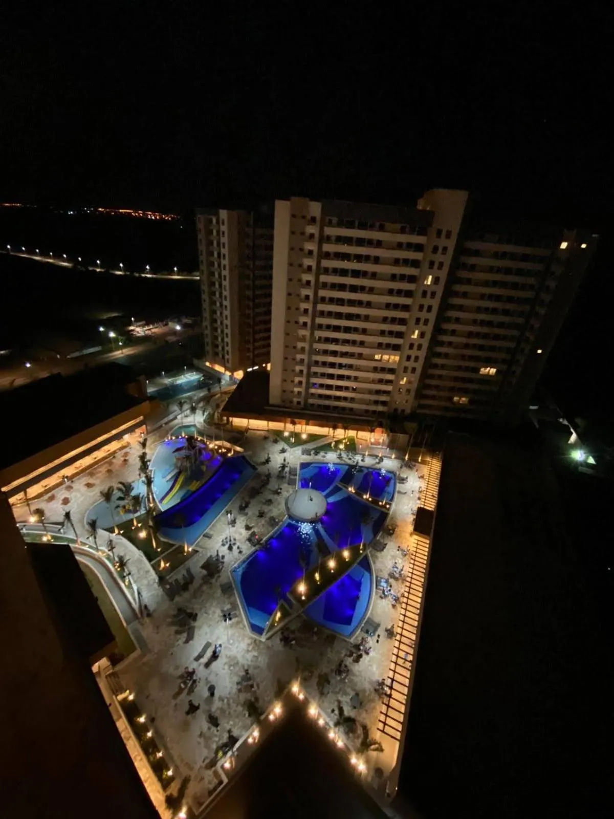 Swimming pool in Apartamento no Solar das Águas Resort em Olímpia - SP