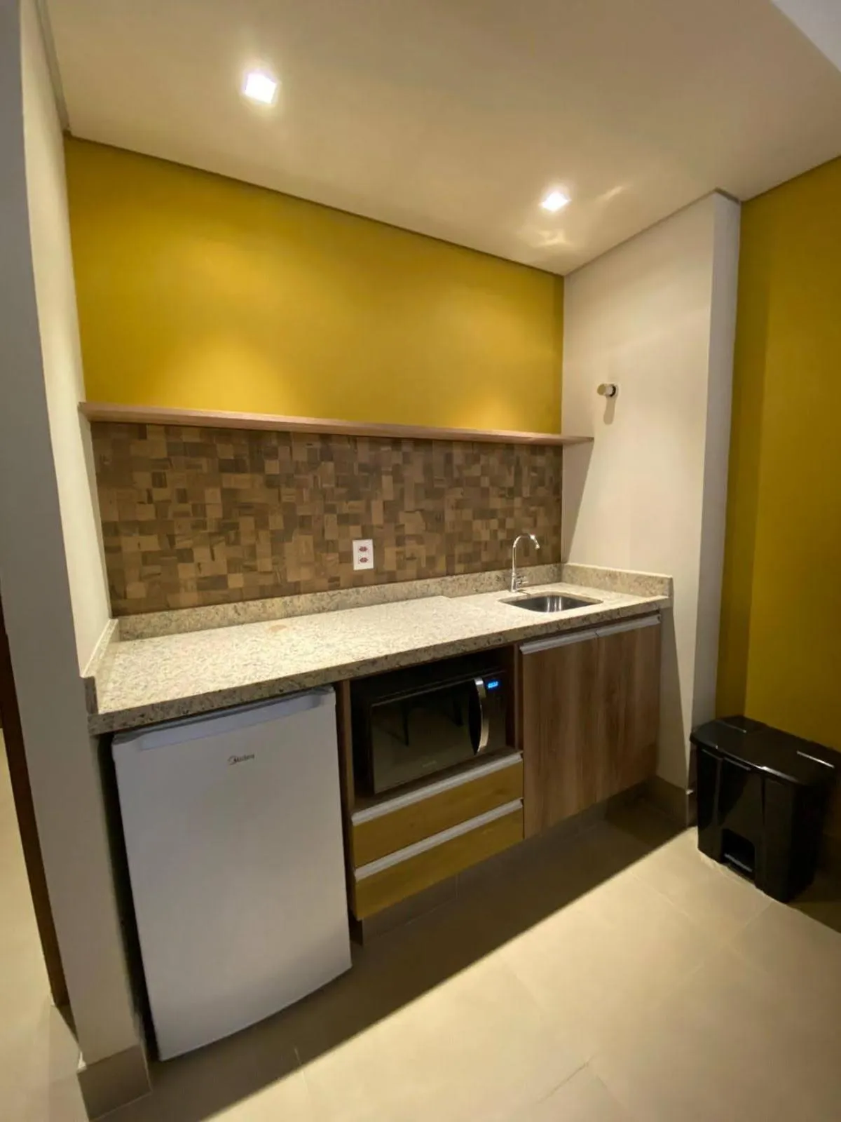 Kitchen or kitchenette in Apartamento no Solar das Águas Resort em Olímpia - SP