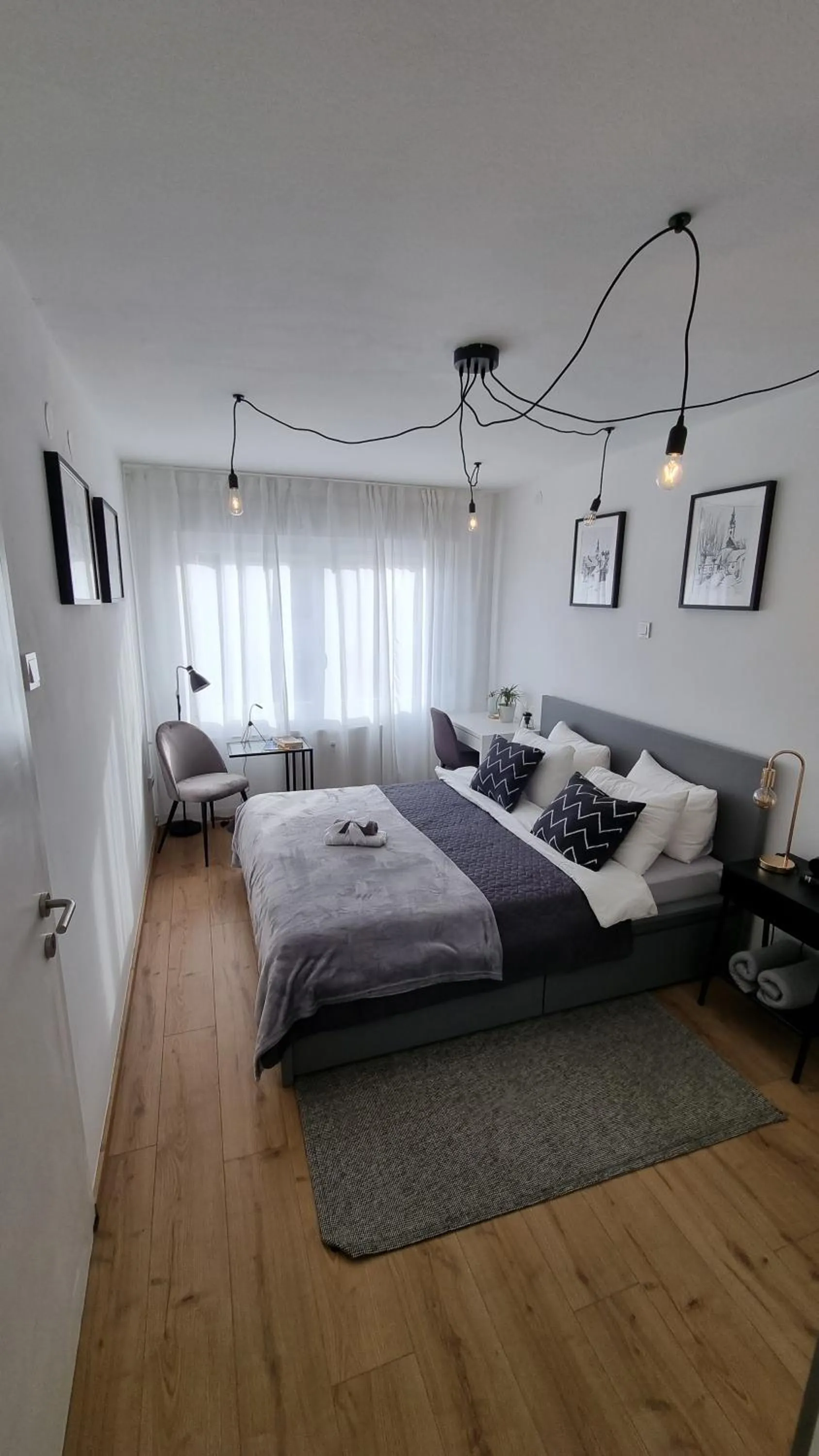Bedroom, Bed in Apartman H8