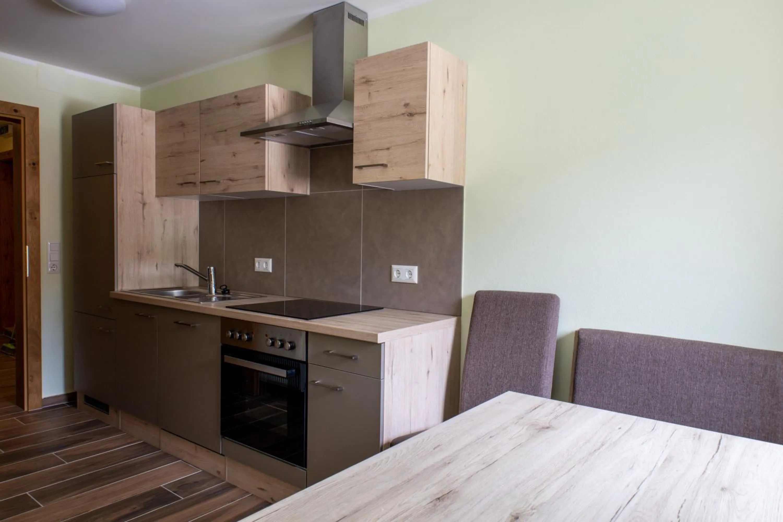 Kitchen or kitchenette in Gasthof Dreiländereck