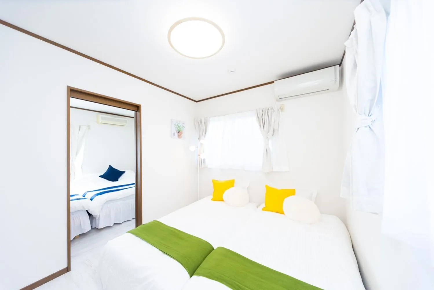 Bed in Awaji Garden House in Shinmura