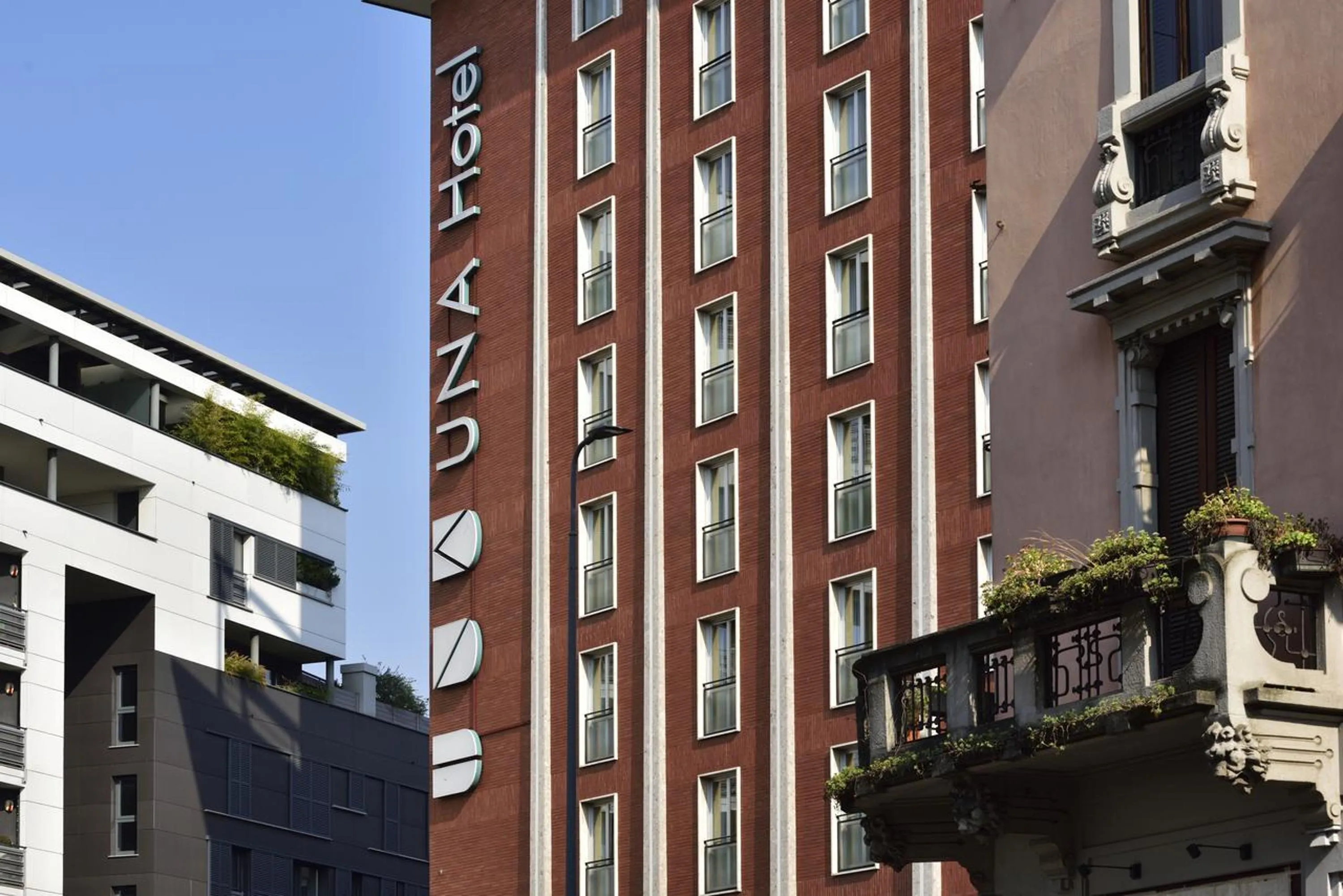 Property building in UNA Hotels Mediterraneo Milano