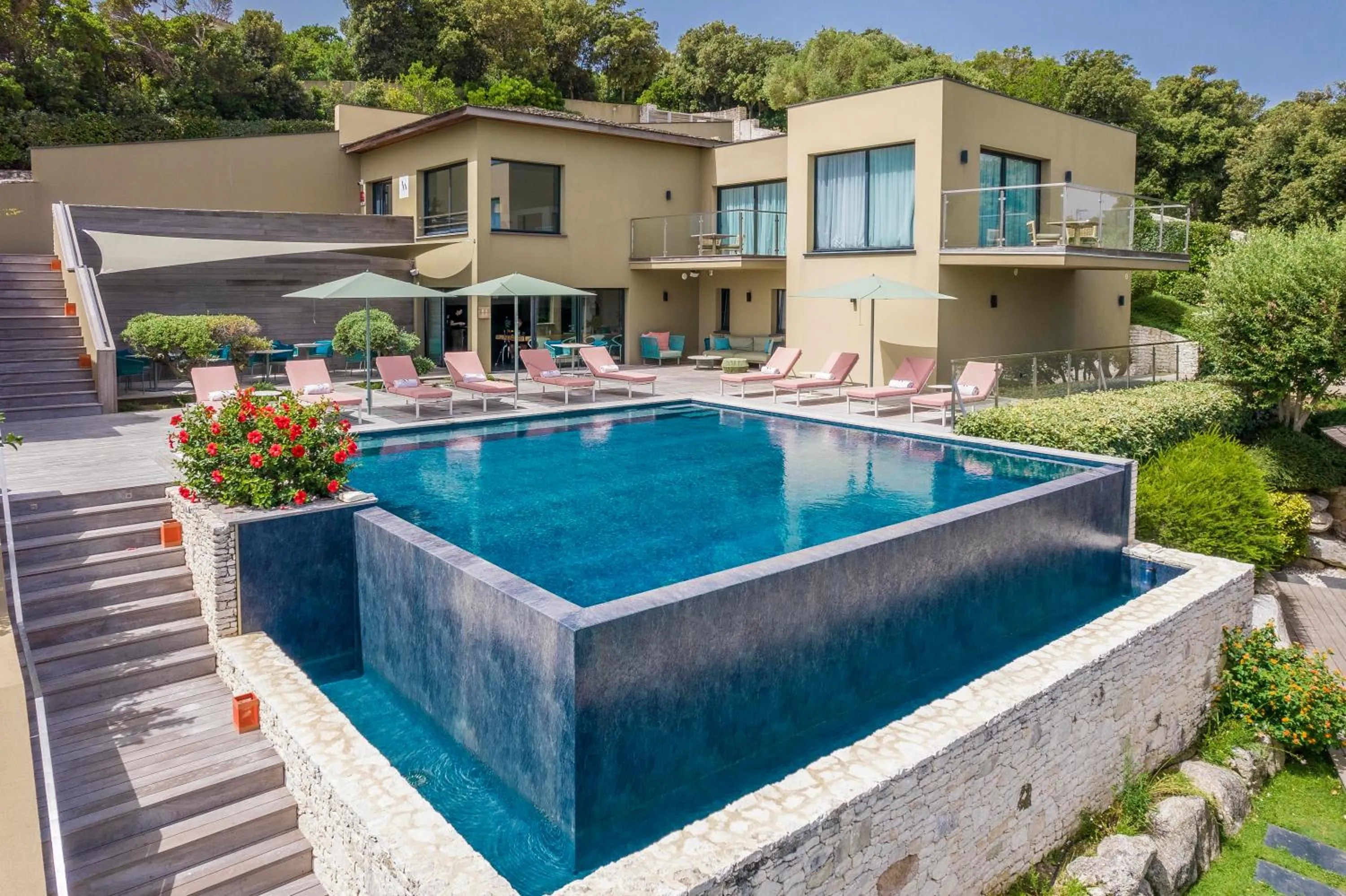 Natural landscape in Hôtel Version Maquis Santa Manza