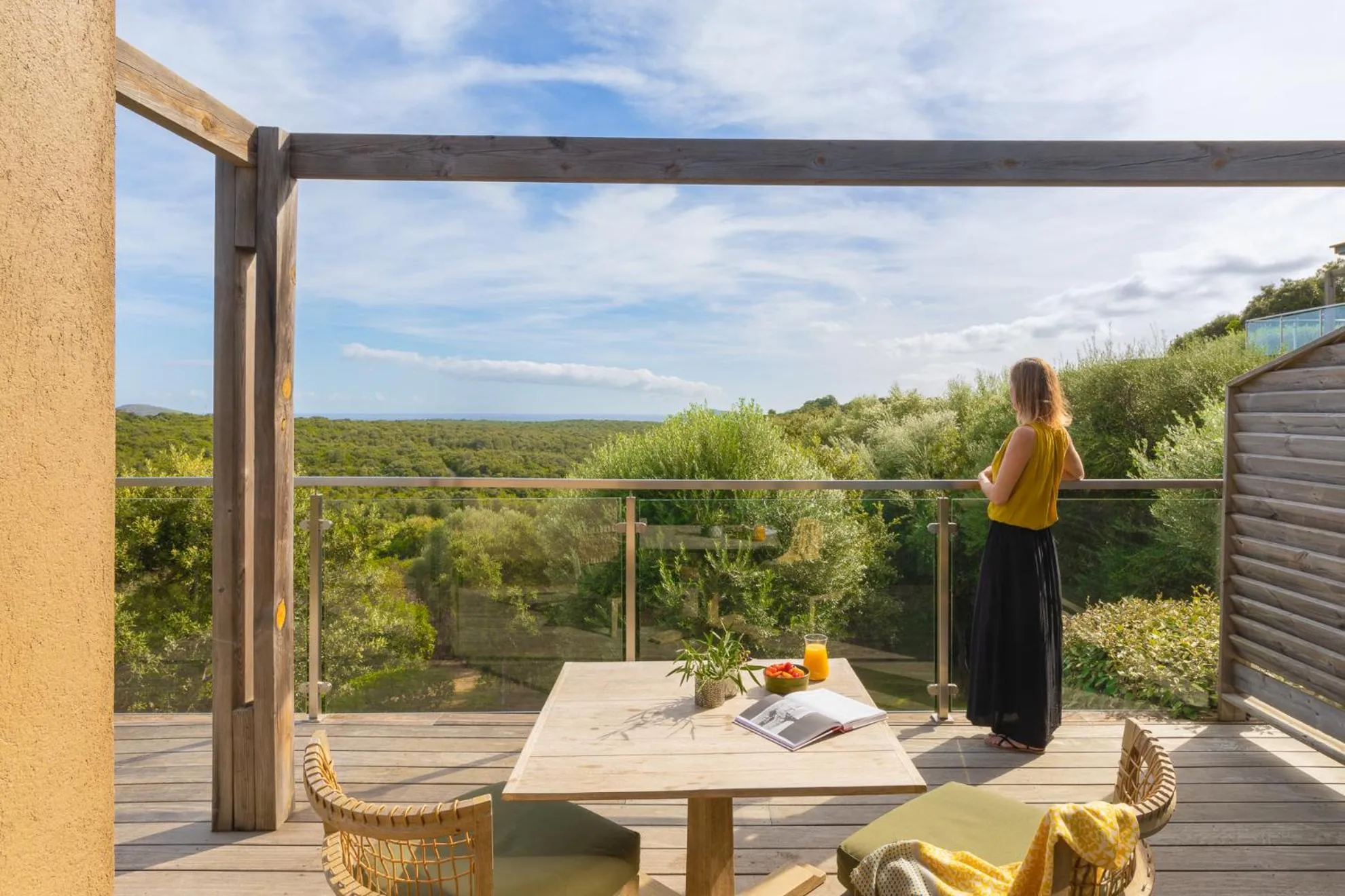 Balcony/Terrace in Hôtel Version Maquis Santa Manza