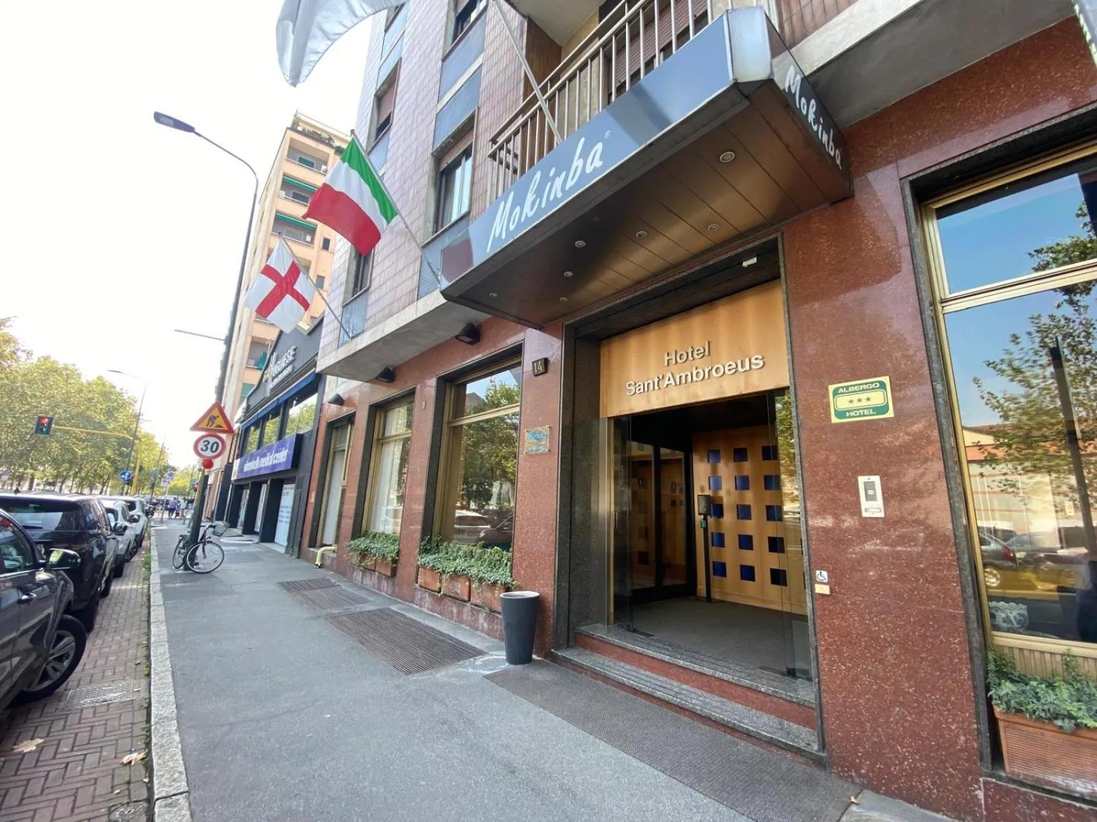 Property building in Mokinba Hotels Sant'Ambroeus