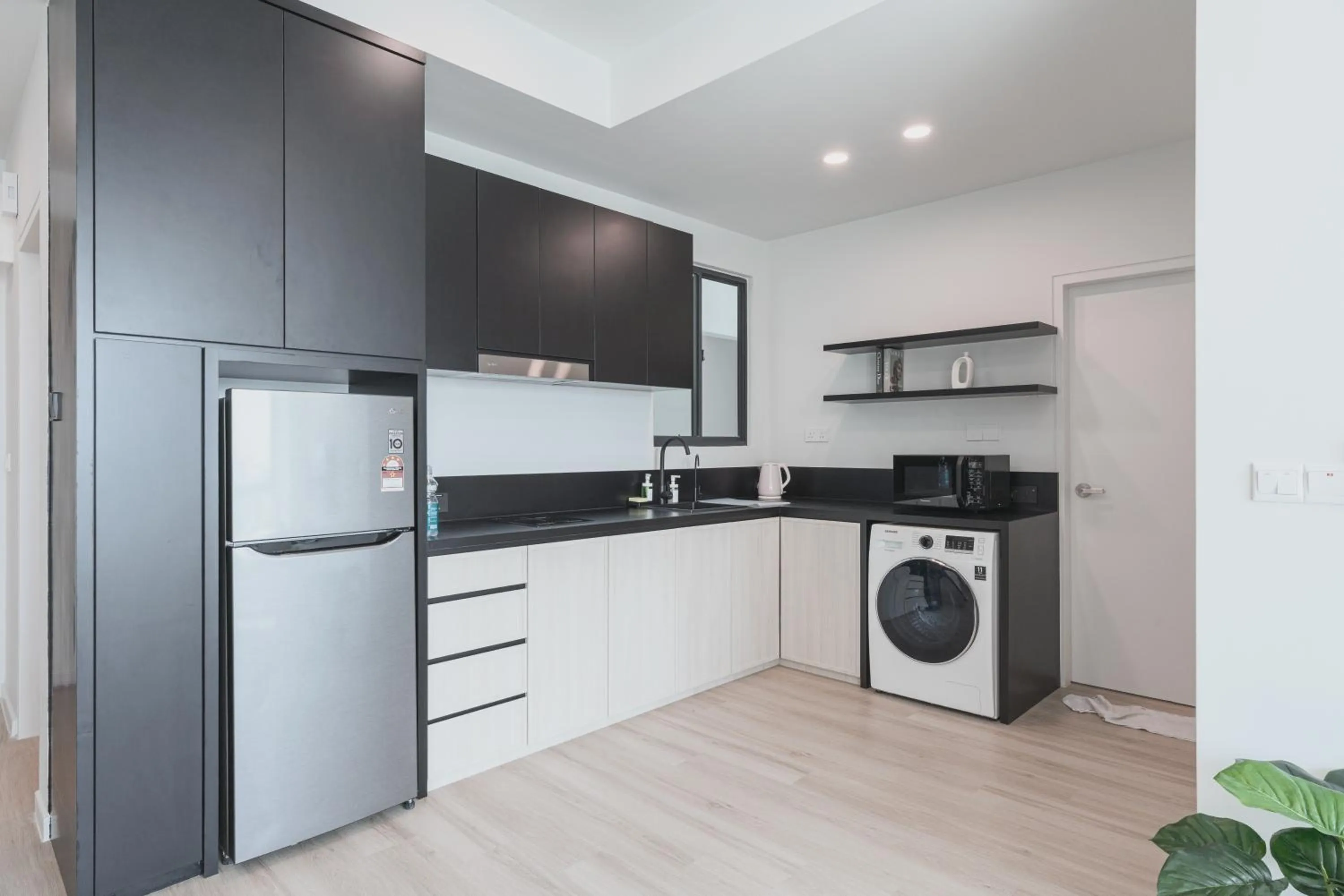 Kitchen or kitchenette in Greenfield Residence Bandar Sunway by Airhost