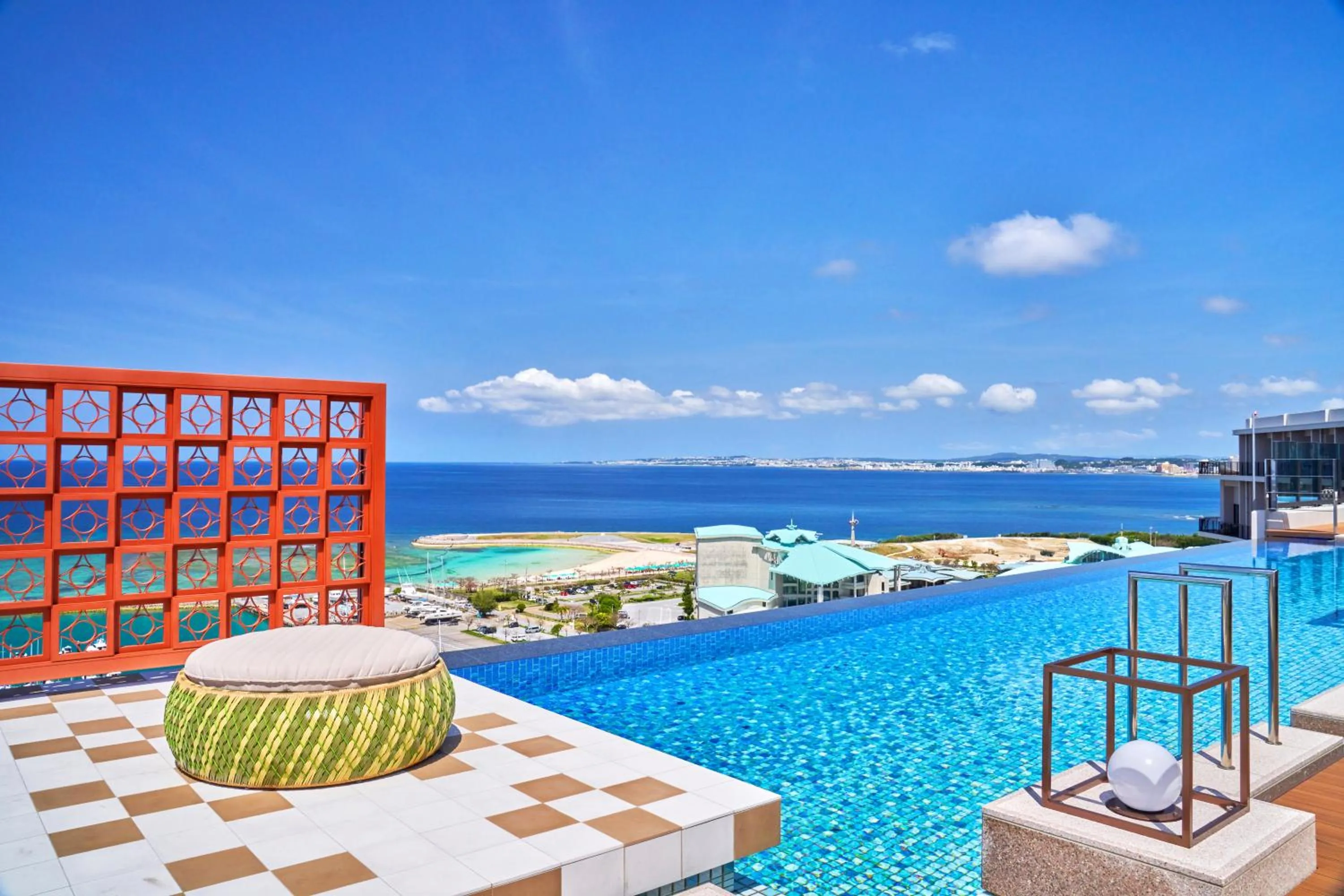 Swimming pool in Okinawa Prince Hotel Ocean View Ginowan