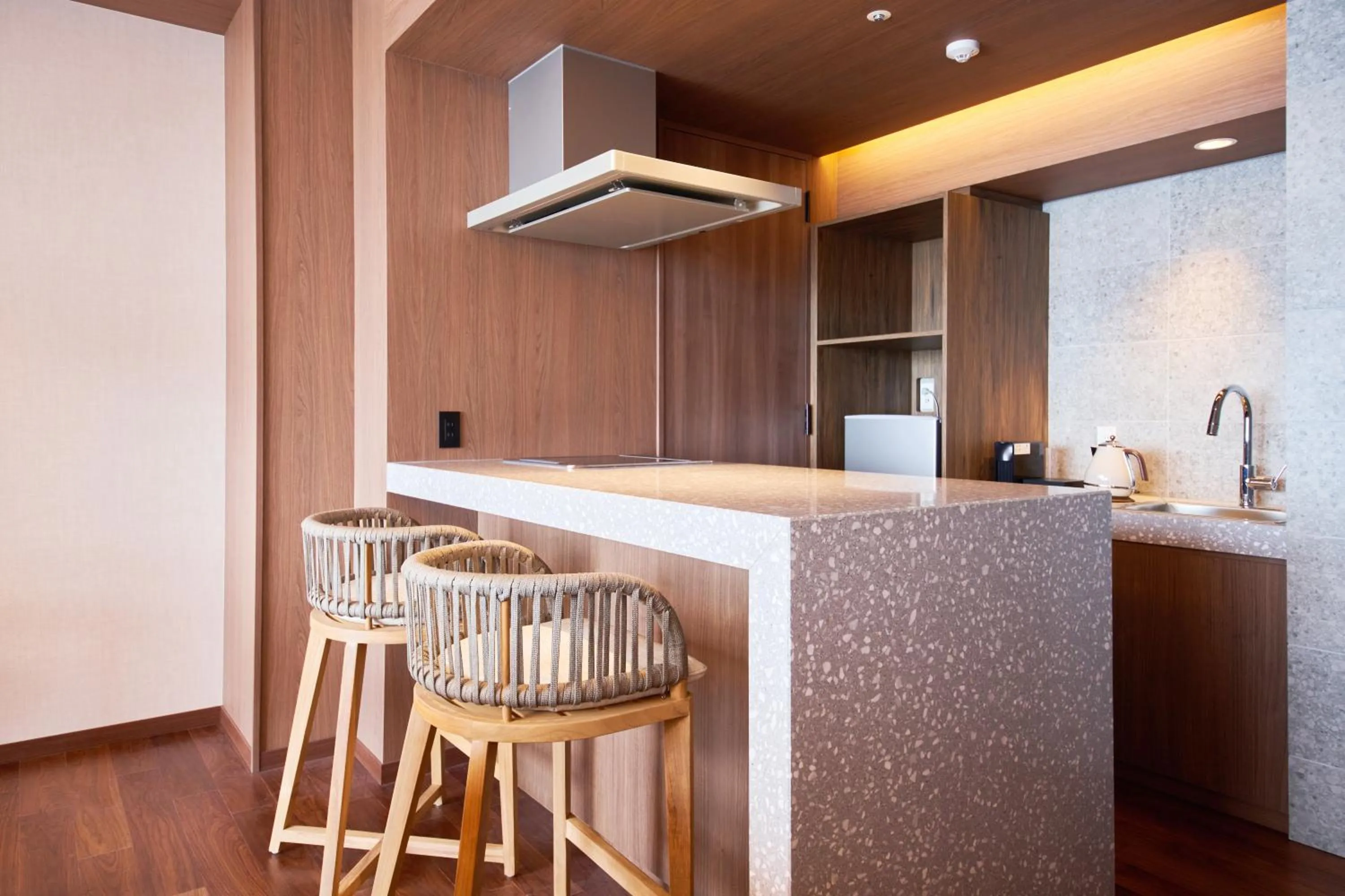 Kitchen or kitchenette in Okinawa Prince Hotel Ocean View Ginowan