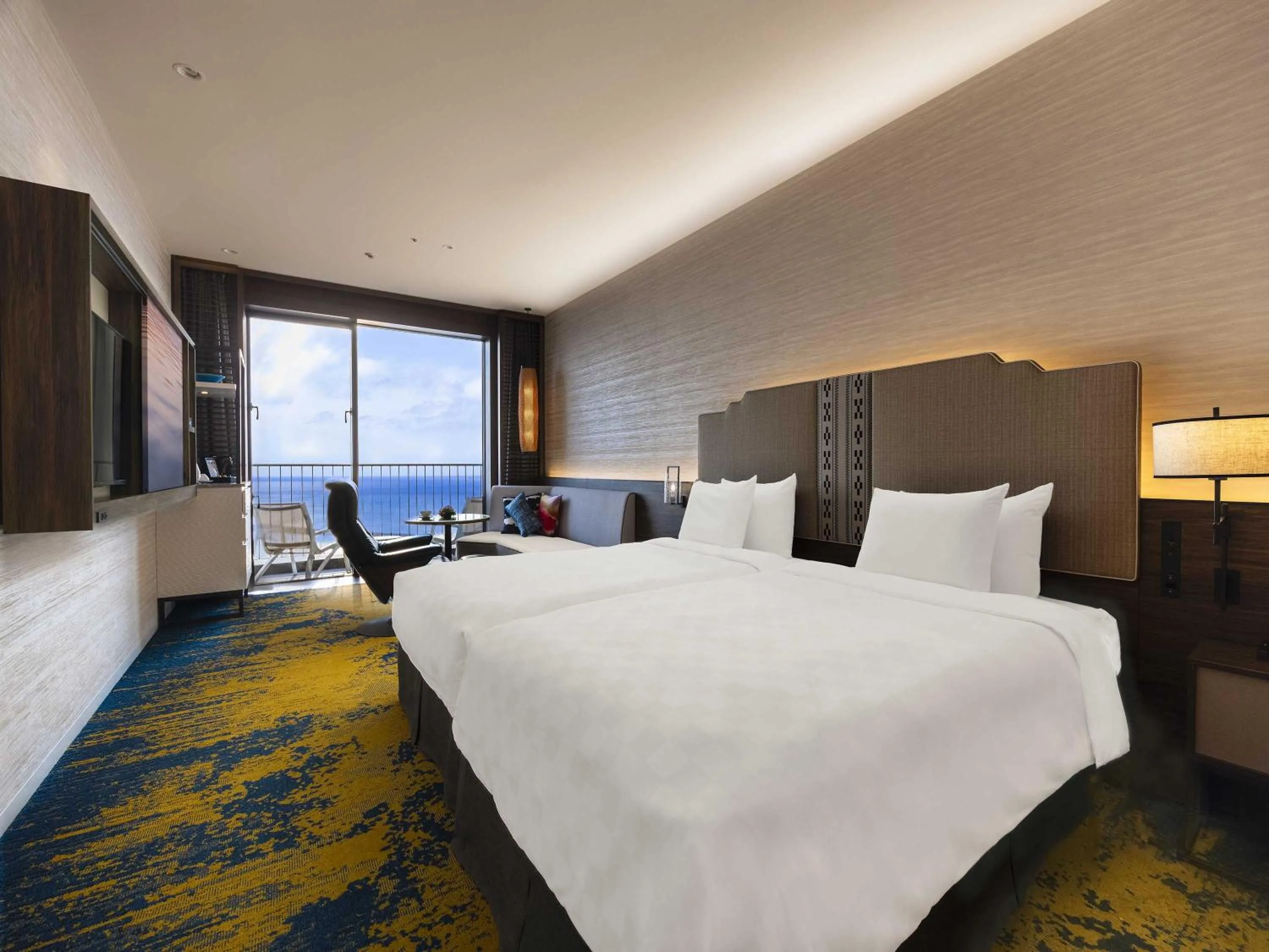 Photo of the whole room, Bed in Okinawa Prince Hotel Ocean View Ginowan