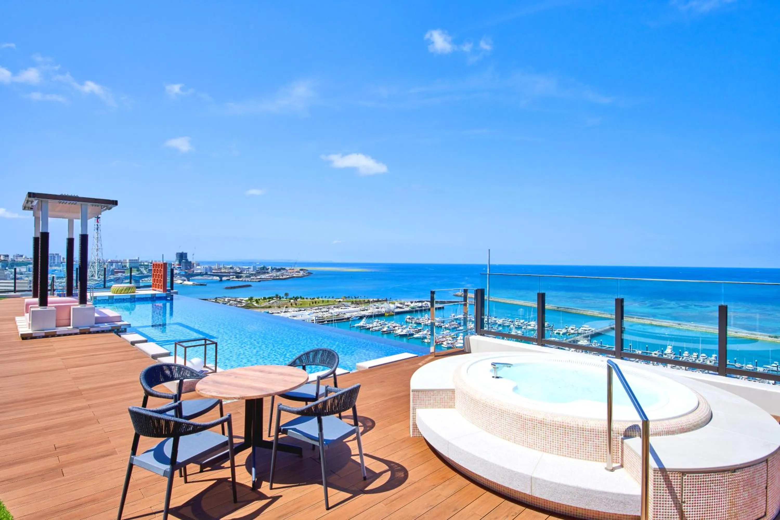 Swimming pool in Okinawa Prince Hotel Ocean View Ginowan