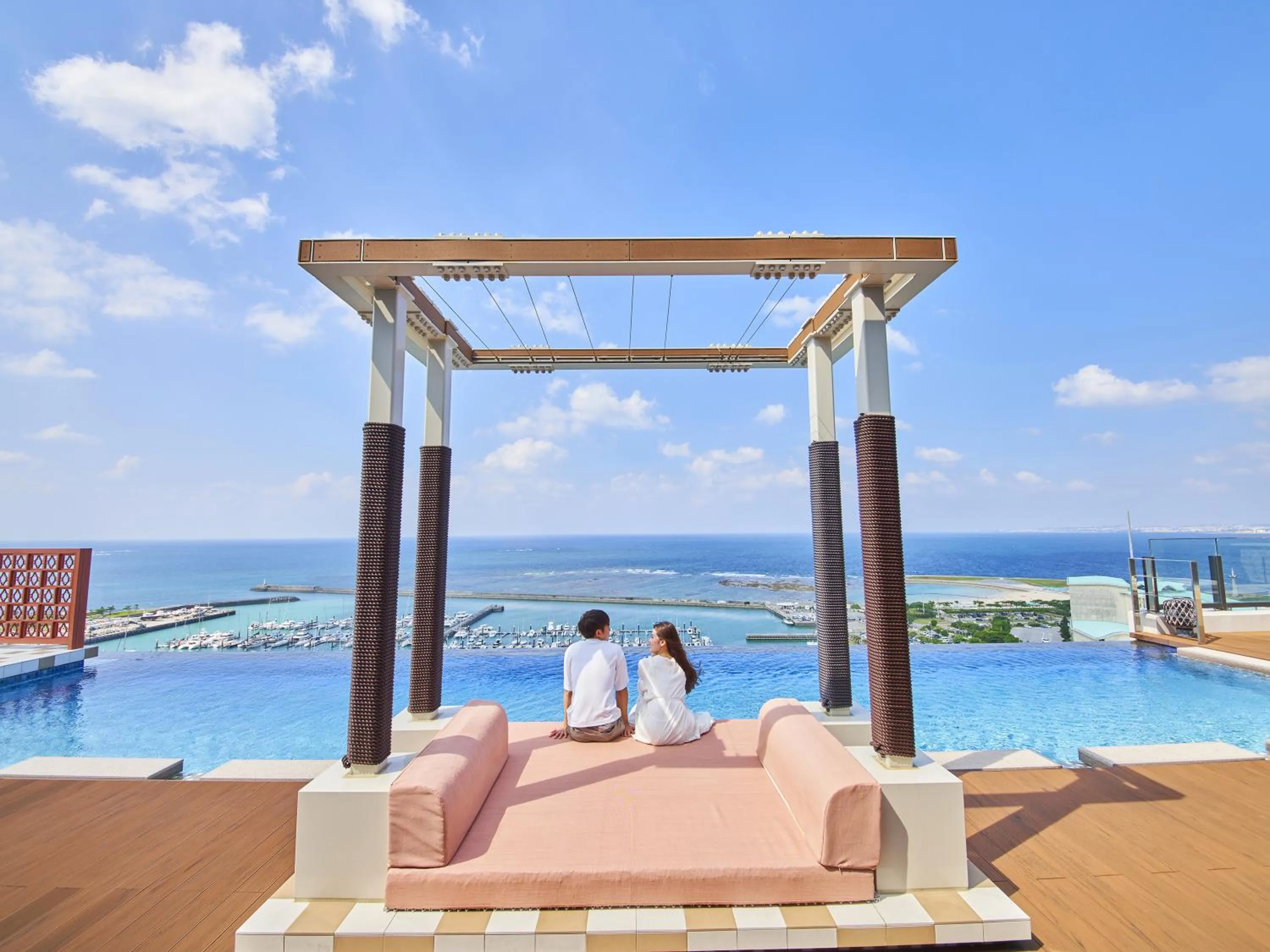 Swimming pool in Okinawa Prince Hotel Ocean View Ginowan