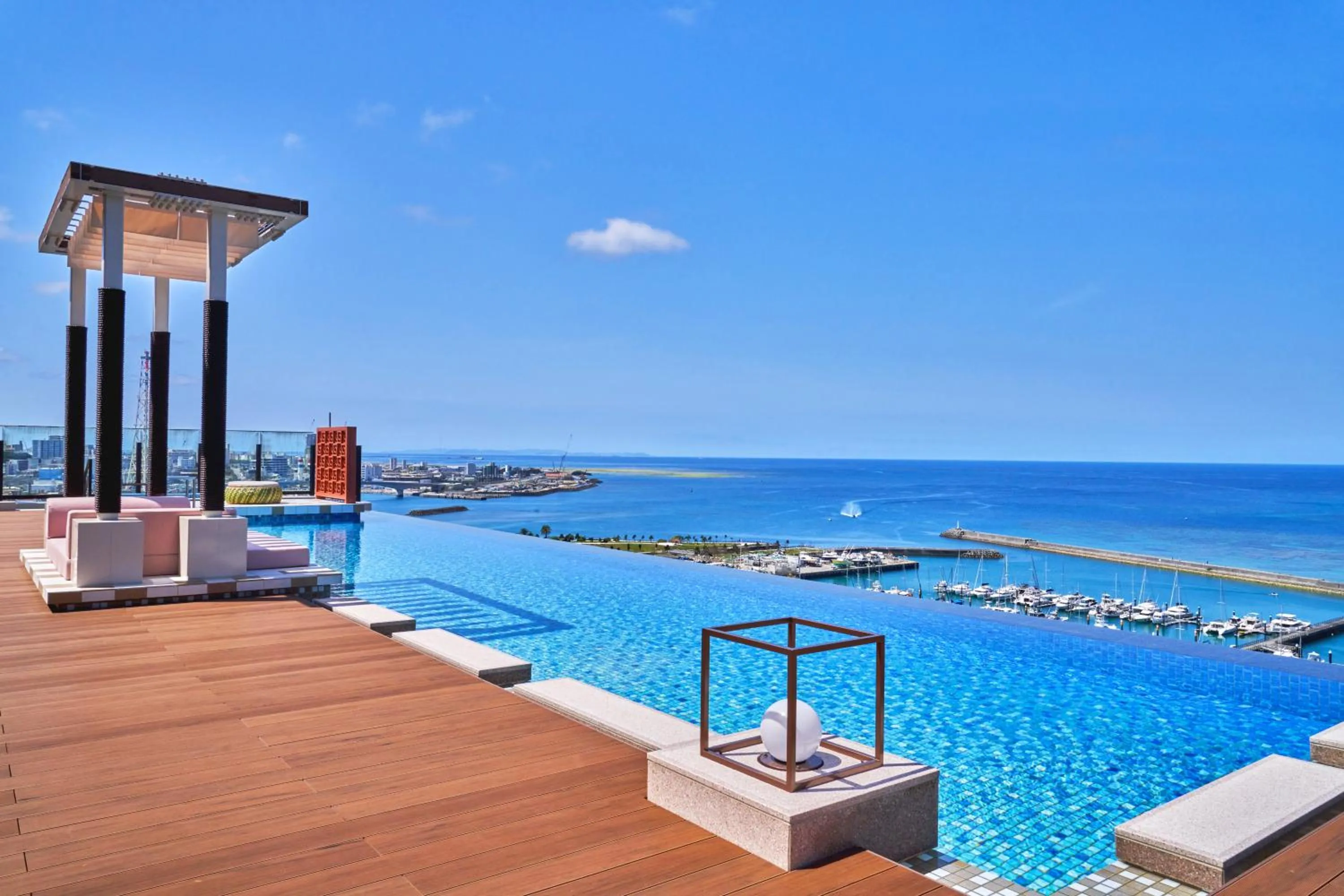 Swimming pool in Okinawa Prince Hotel Ocean View Ginowan