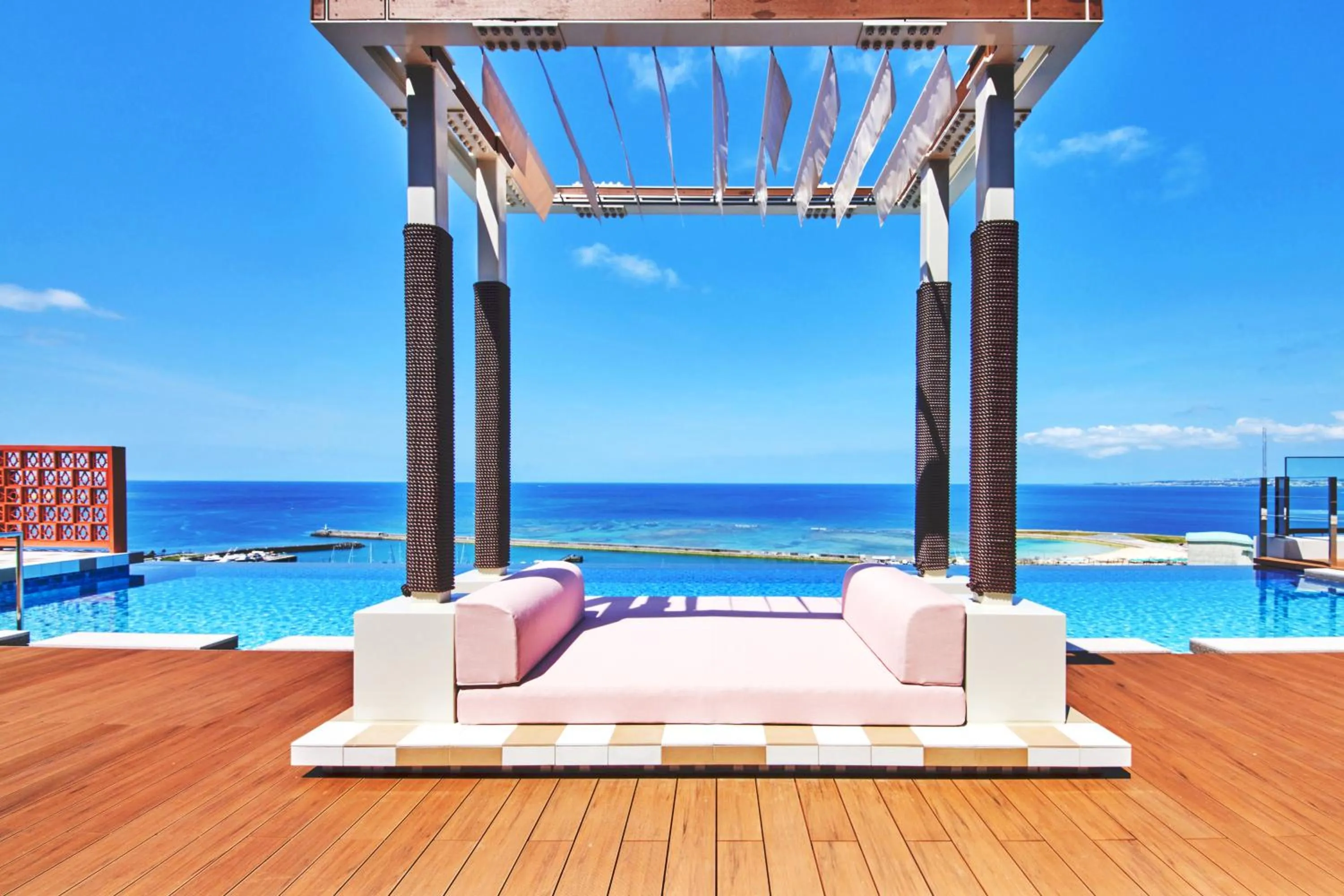 Swimming pool in Okinawa Prince Hotel Ocean View Ginowan