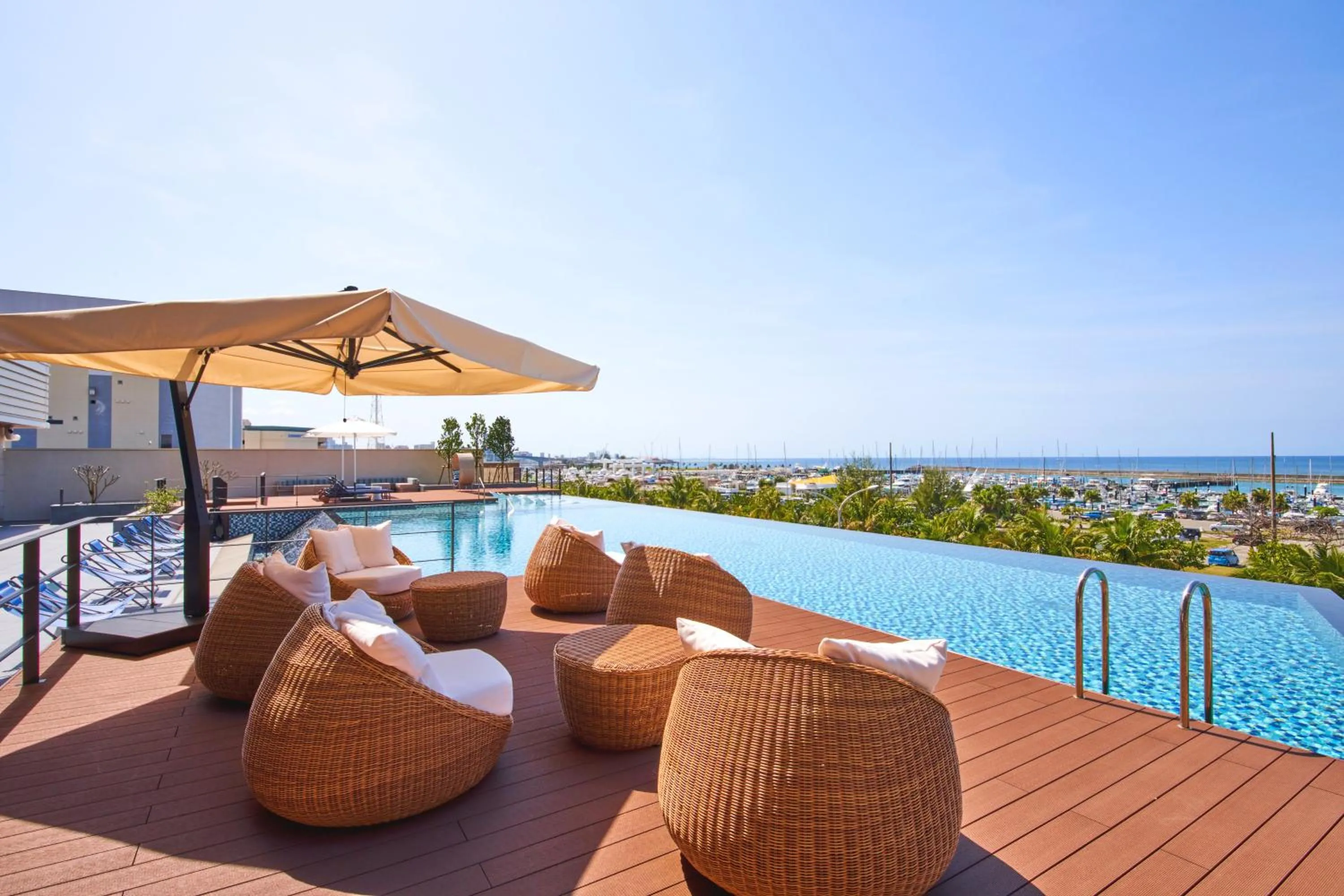 Swimming pool in Okinawa Prince Hotel Ocean View Ginowan