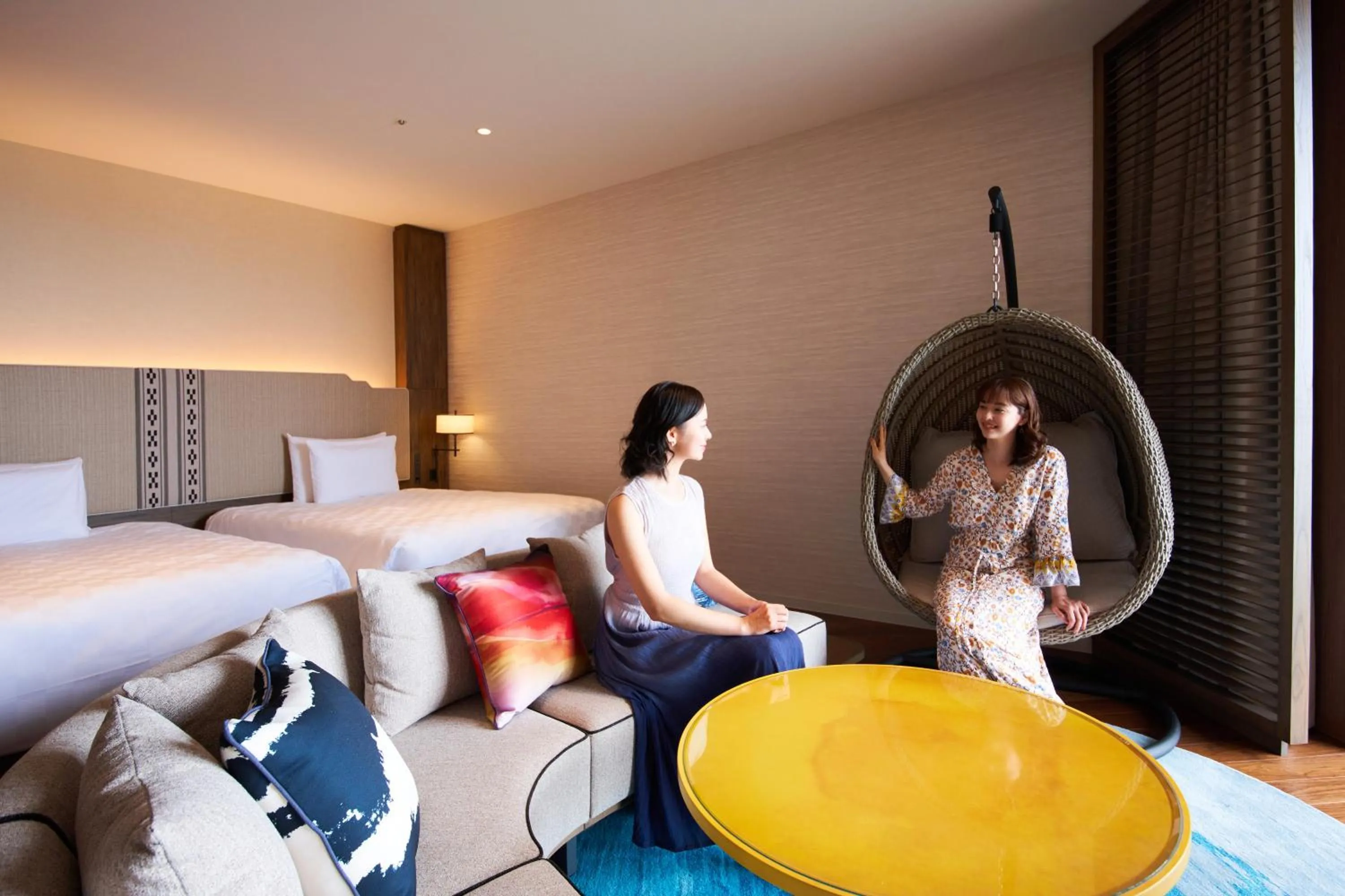 People, Bed in Okinawa Prince Hotel Ocean View Ginowan