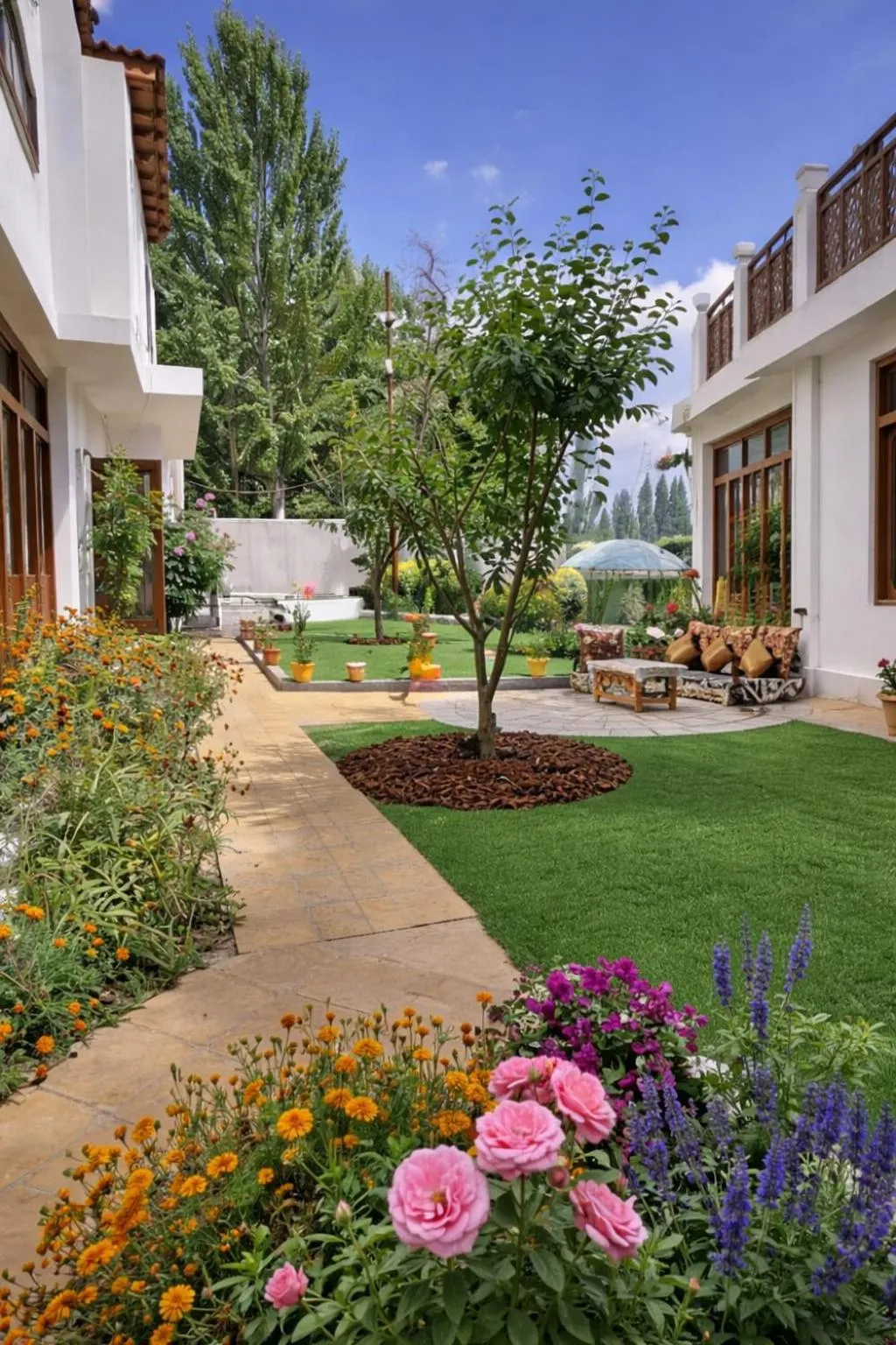 Garden in Hotel Malik Residency