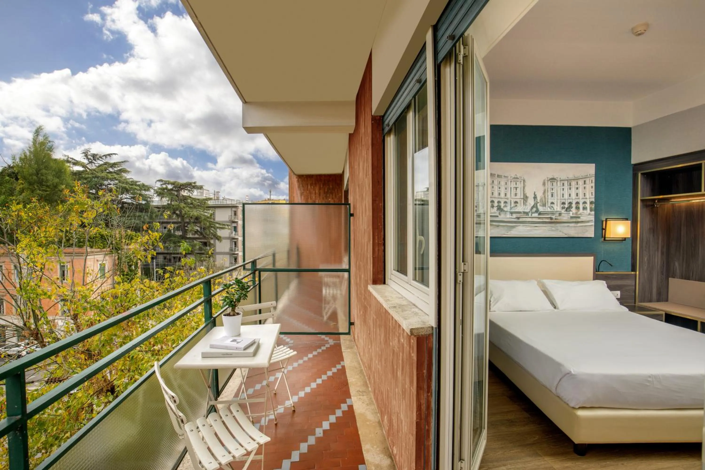 Bed in Hotel Santa Costanza by OMNIA hotels