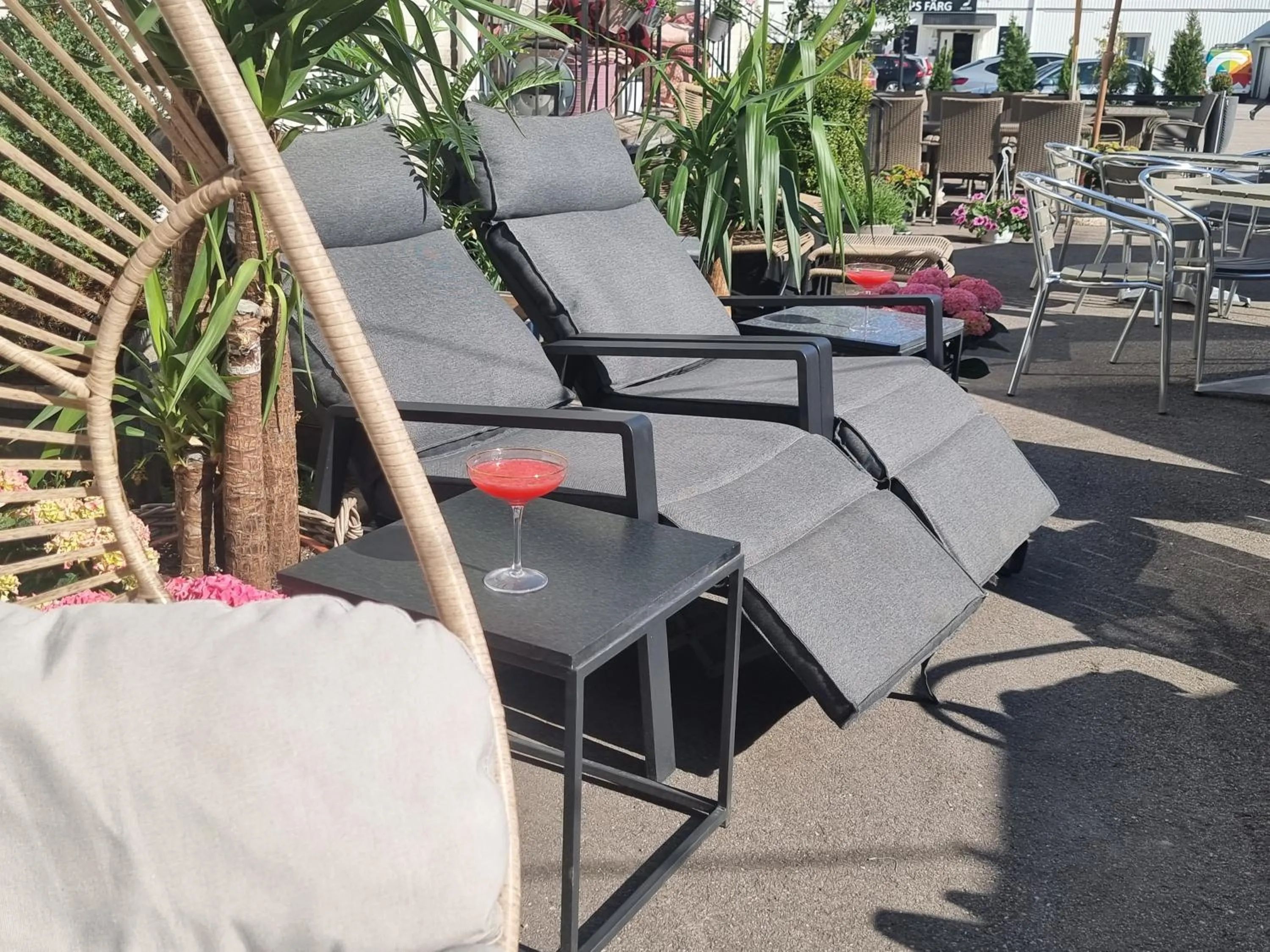 Balcony/Terrace in Hotell Gästis Tierp