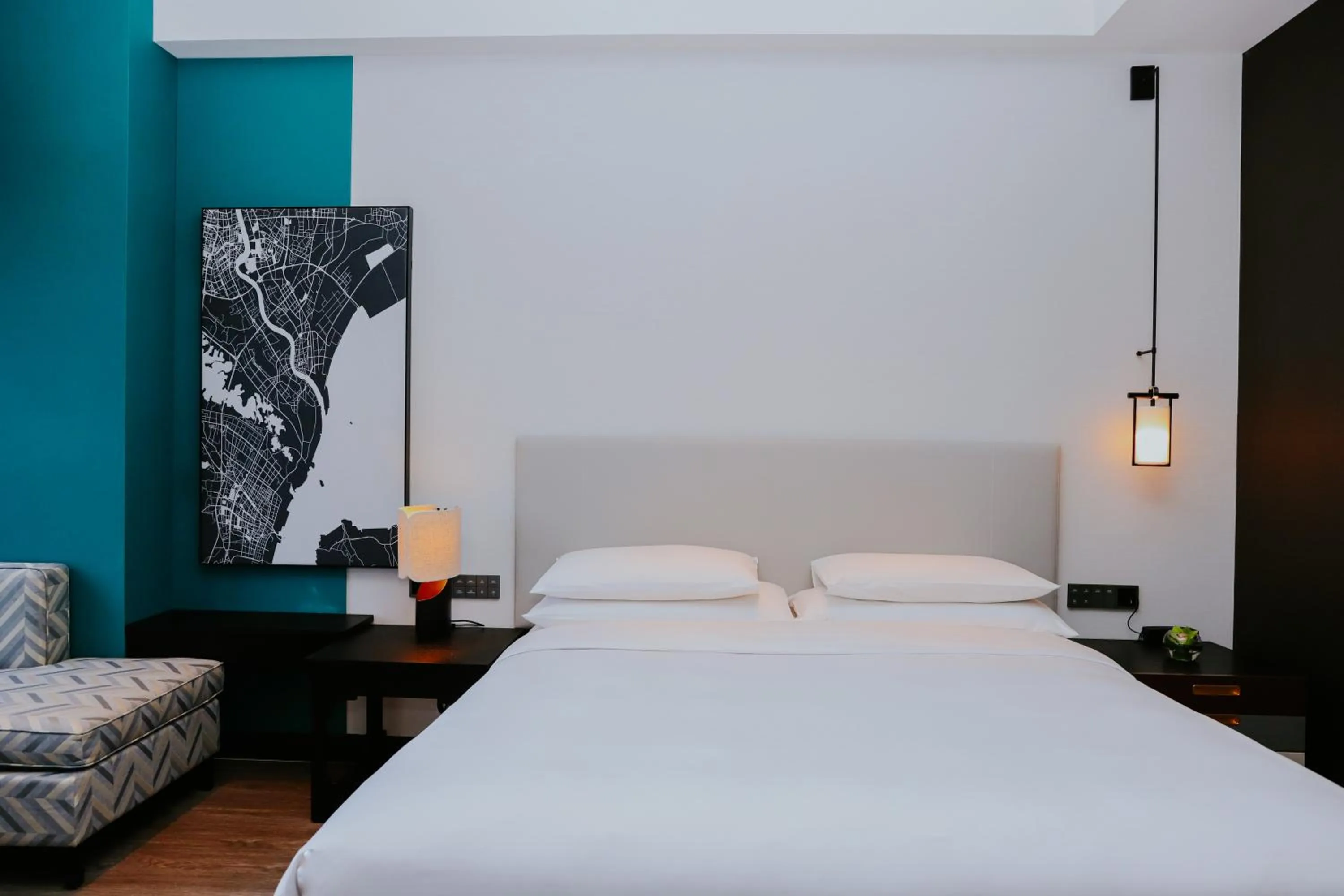 Bed in Hyatt Centric Lakeside Ningbo