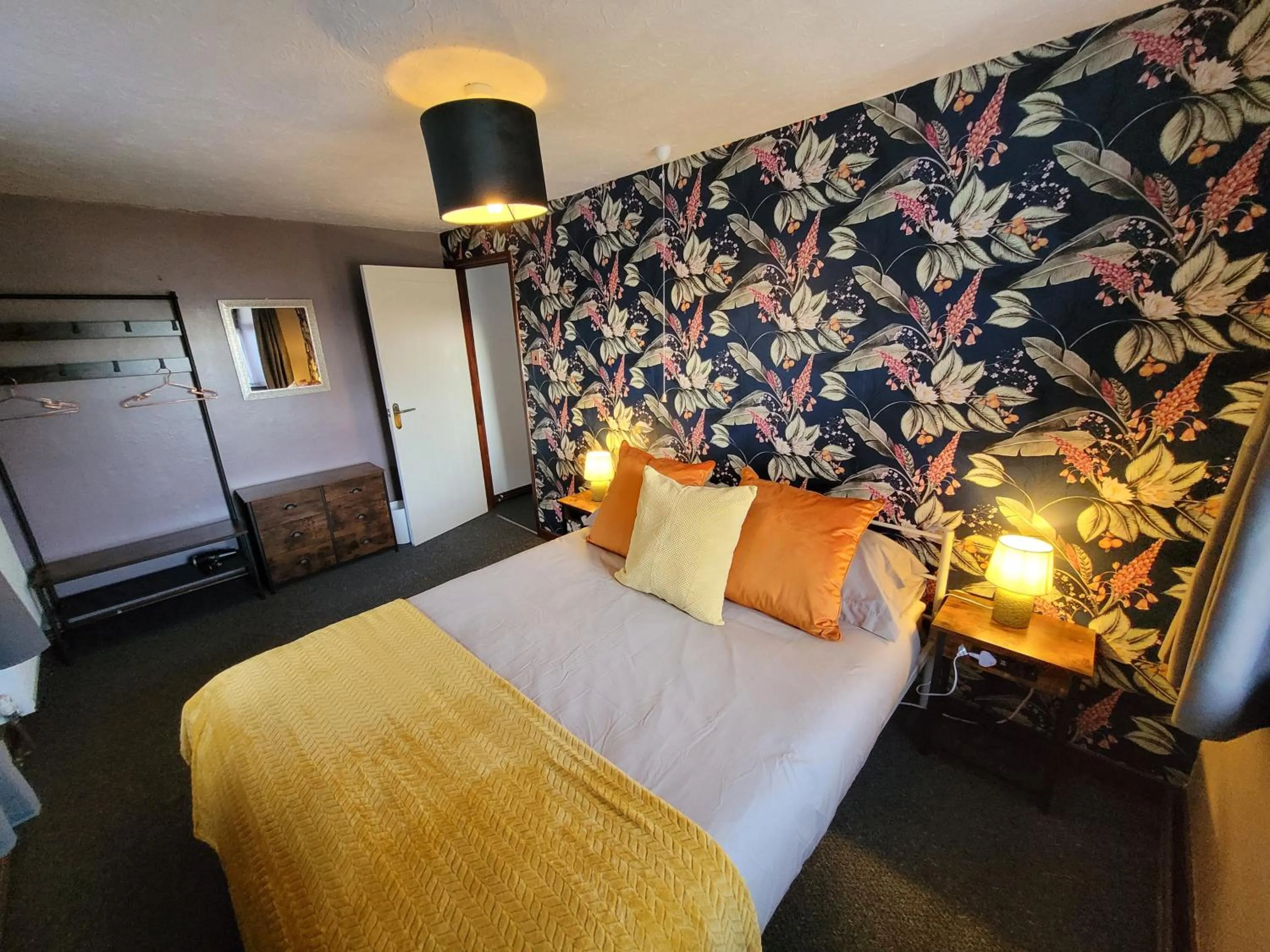 Bedroom, Bed in Hideaway Escapes, Farmhouse B&B & Holiday Home, Ideal family stay or Romantic break, Friendly animals on our smallholding in beautiful Pembrokeshire setting close to Narberth