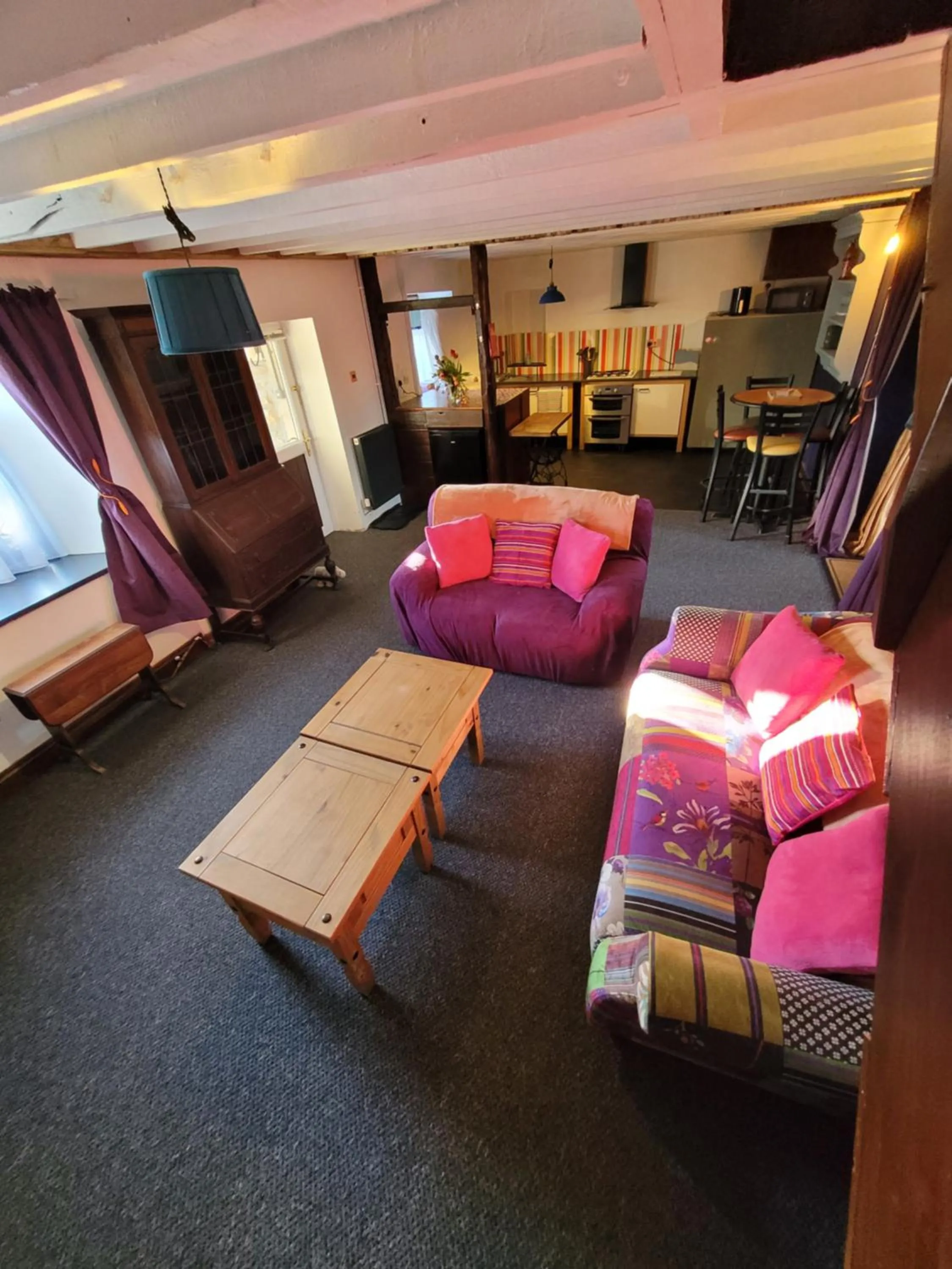 Living room, Bed in Hideaway Escapes, Farmhouse B&B & Holiday Home, Ideal family stay or Romantic break, Friendly animals on our smallholding in beautiful Pembrokeshire setting close to Narberth