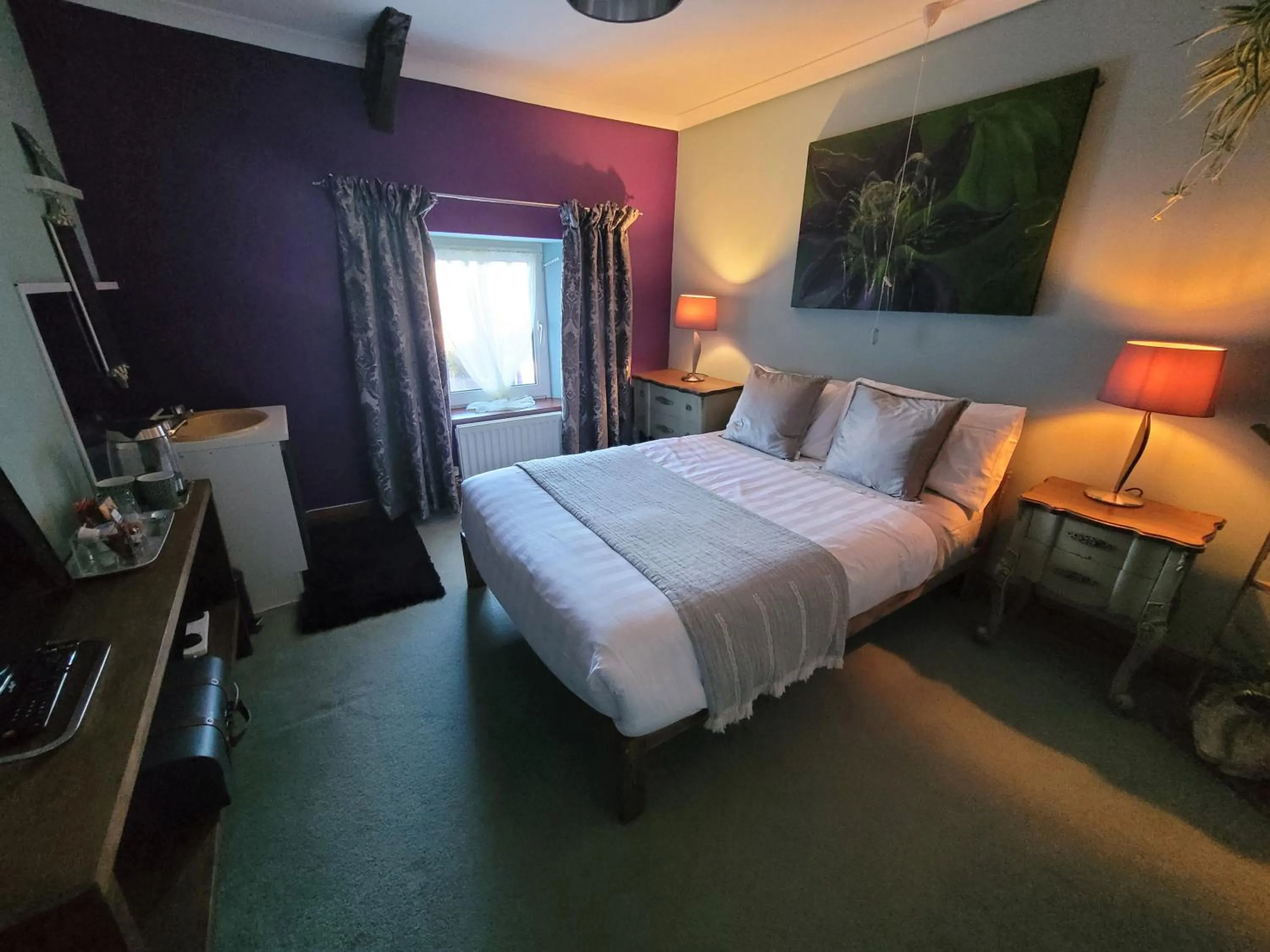 Bedroom, Bed in Hideaway Escapes, Farmhouse B&B & Holiday Home, Ideal family stay or Romantic break, Friendly animals on our smallholding in beautiful Pembrokeshire setting close to Narberth