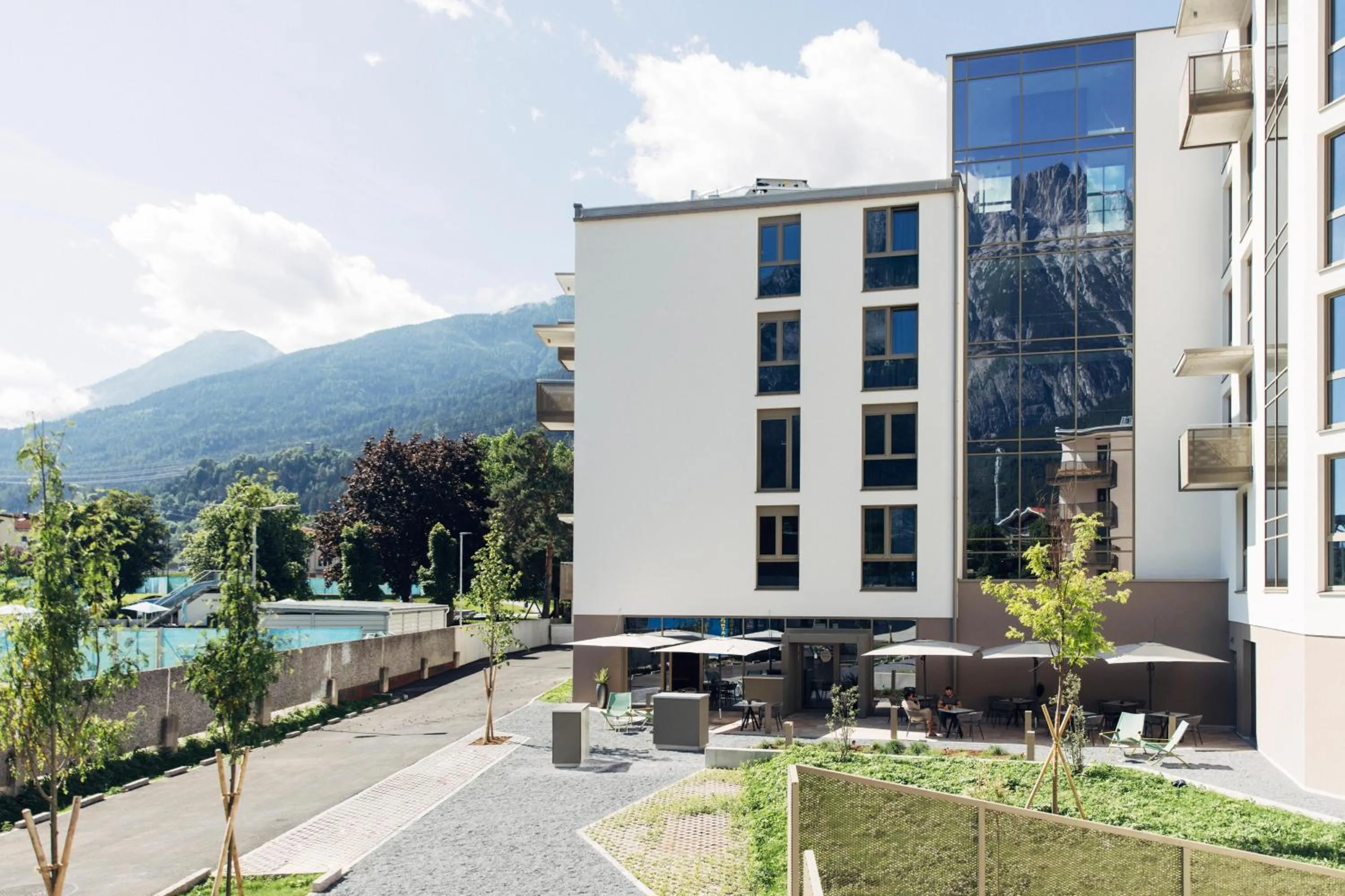 Property building in harry's home Telfs hotel & apartments