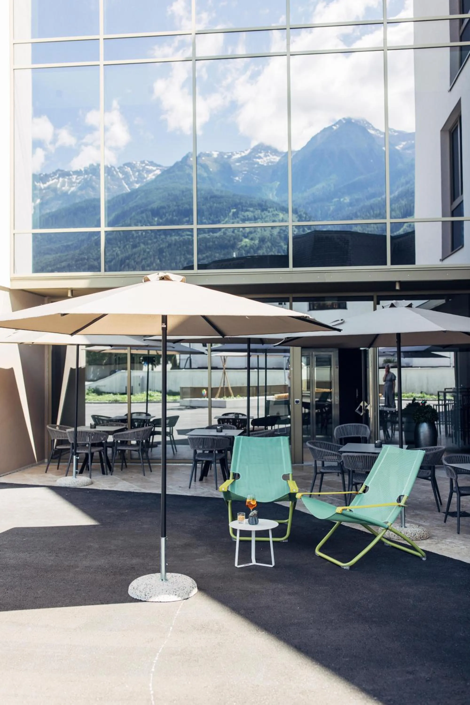 Balcony/Terrace in harry's home Telfs hotel & apartments