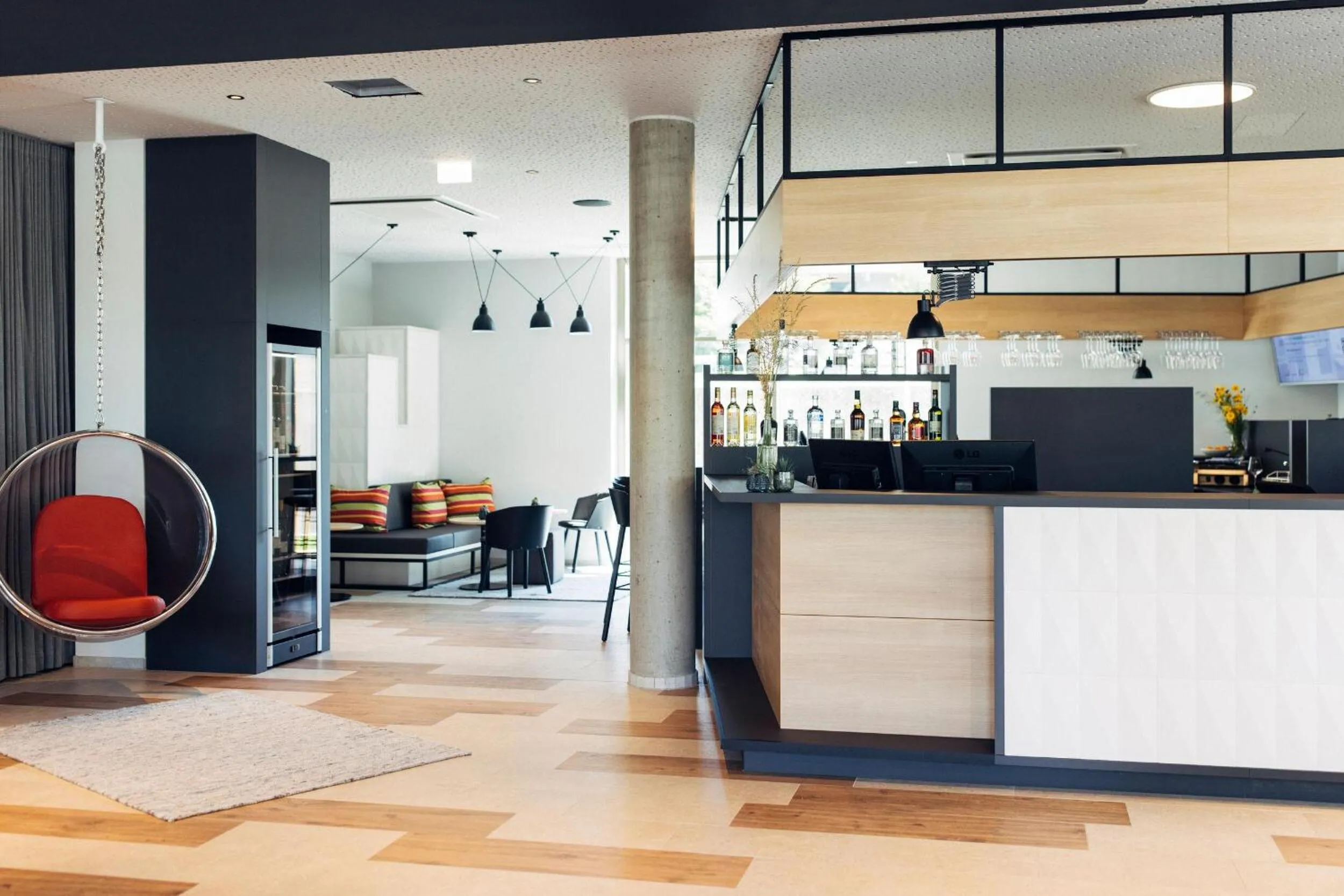 Lobby or reception in harry's home Telfs hotel & apartments